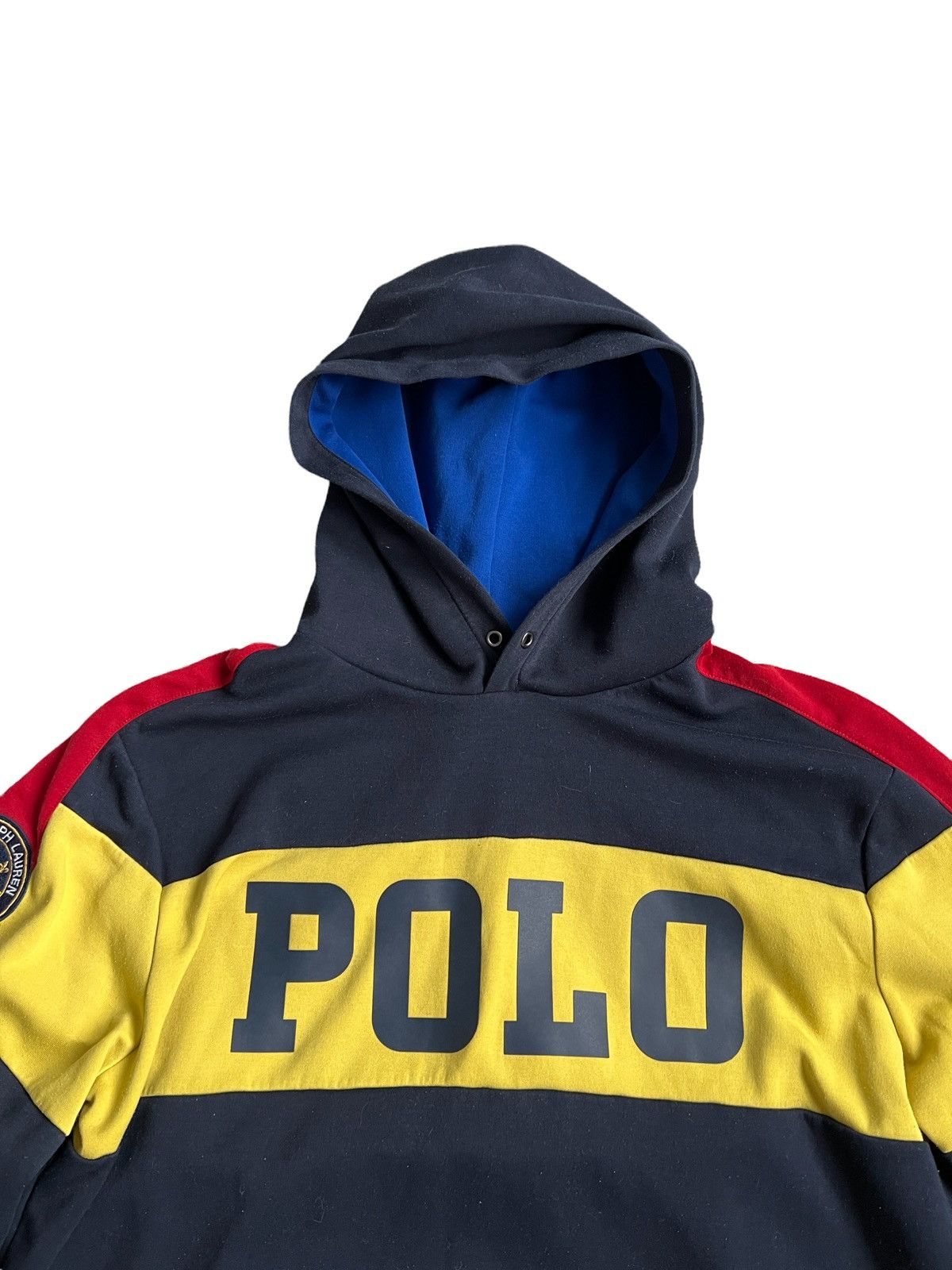 Polo Ralph Lauren 🔥Polo Ralph Lauren Spell Out Patch Logo Hoodie/Ralph Hoodie Size US L / EU 52-54 / 3 - 4 Thumbnail