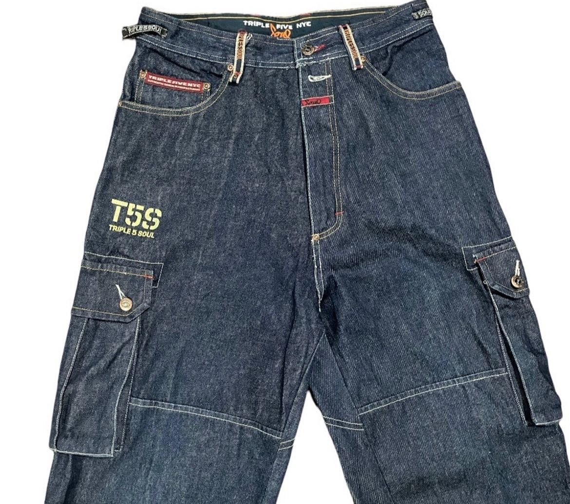 Triple 5 Soul Vintage Archival Triple 5 Soul NYC Hip Hop Rappers Baggy Size US 30 / EU 46 - 8 Thumbnail