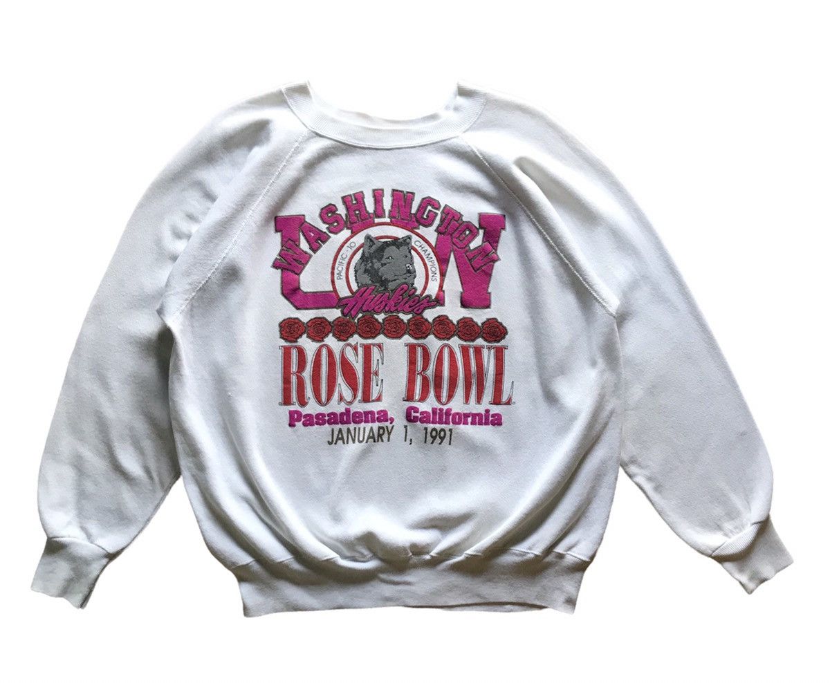 Vintage 90s Ncaa Washington Huskies Rose Bowl 1991 L size