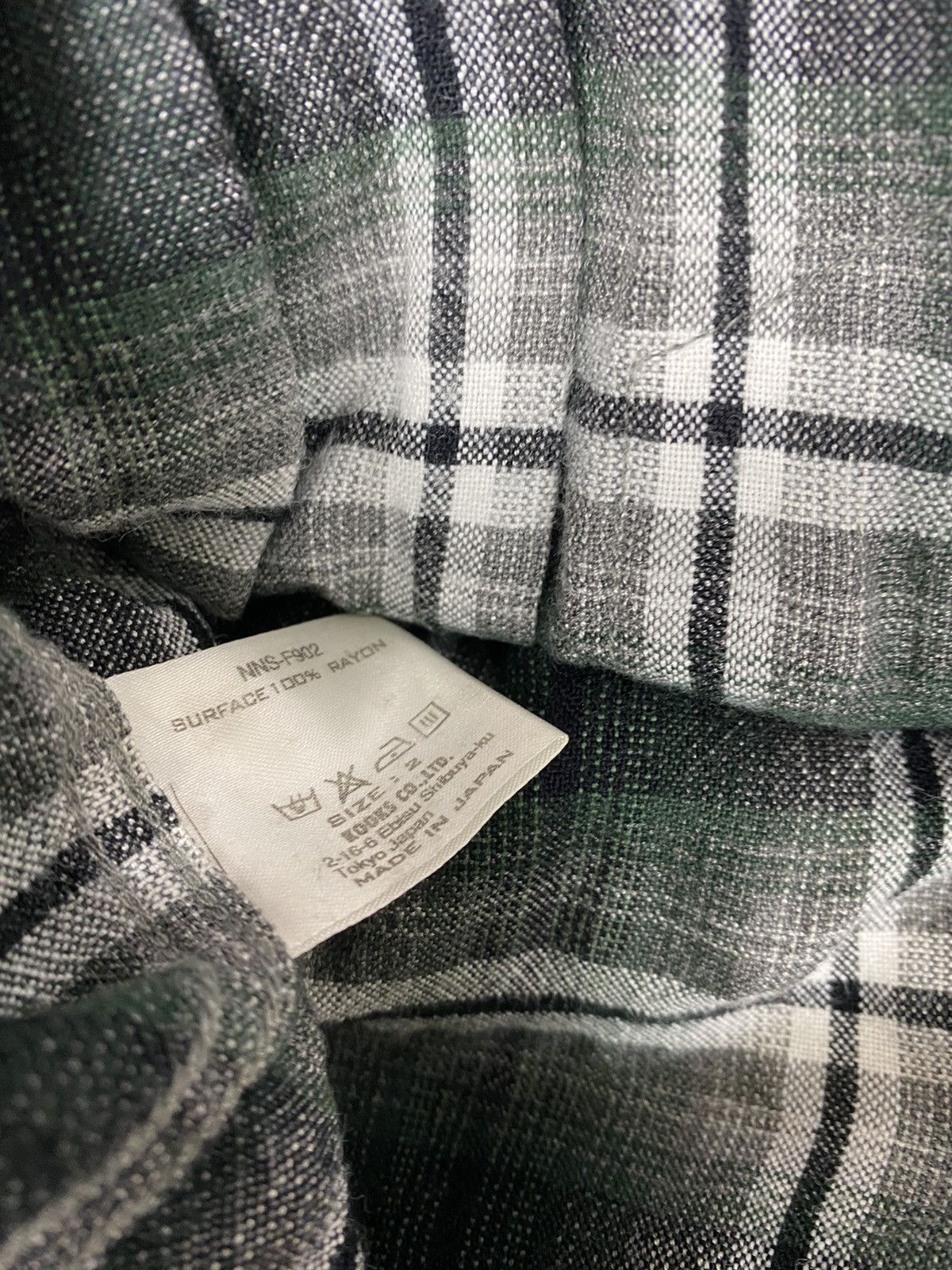 Number (N)ine Number (N)ine Rayon Shadow Plaid Size US M / EU 48-50 / 2 - 8 Thumbnail