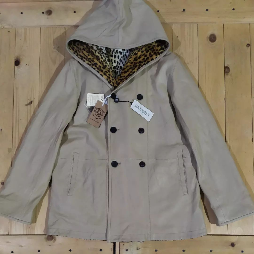 Balmain BALMAIN PARIS REVERSIBLE HOODED COAT FUR LEOPARD JACKET Size US L / EU 52-54 / 3 - 1 Thumbnail
