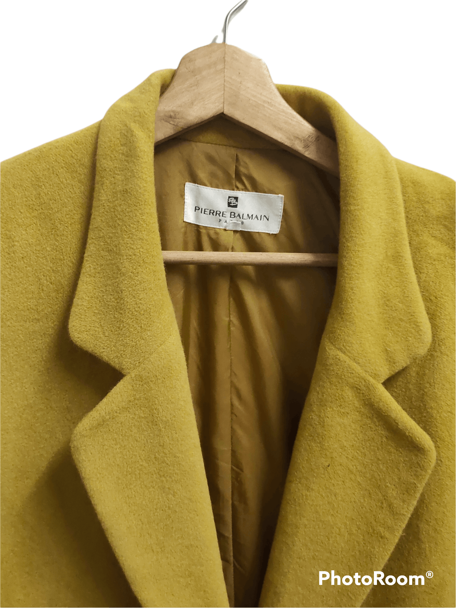 Pierre Balmain Pierre Balmain Paris blazer viscose yellow gold Size 48L - 2 Thumbnail