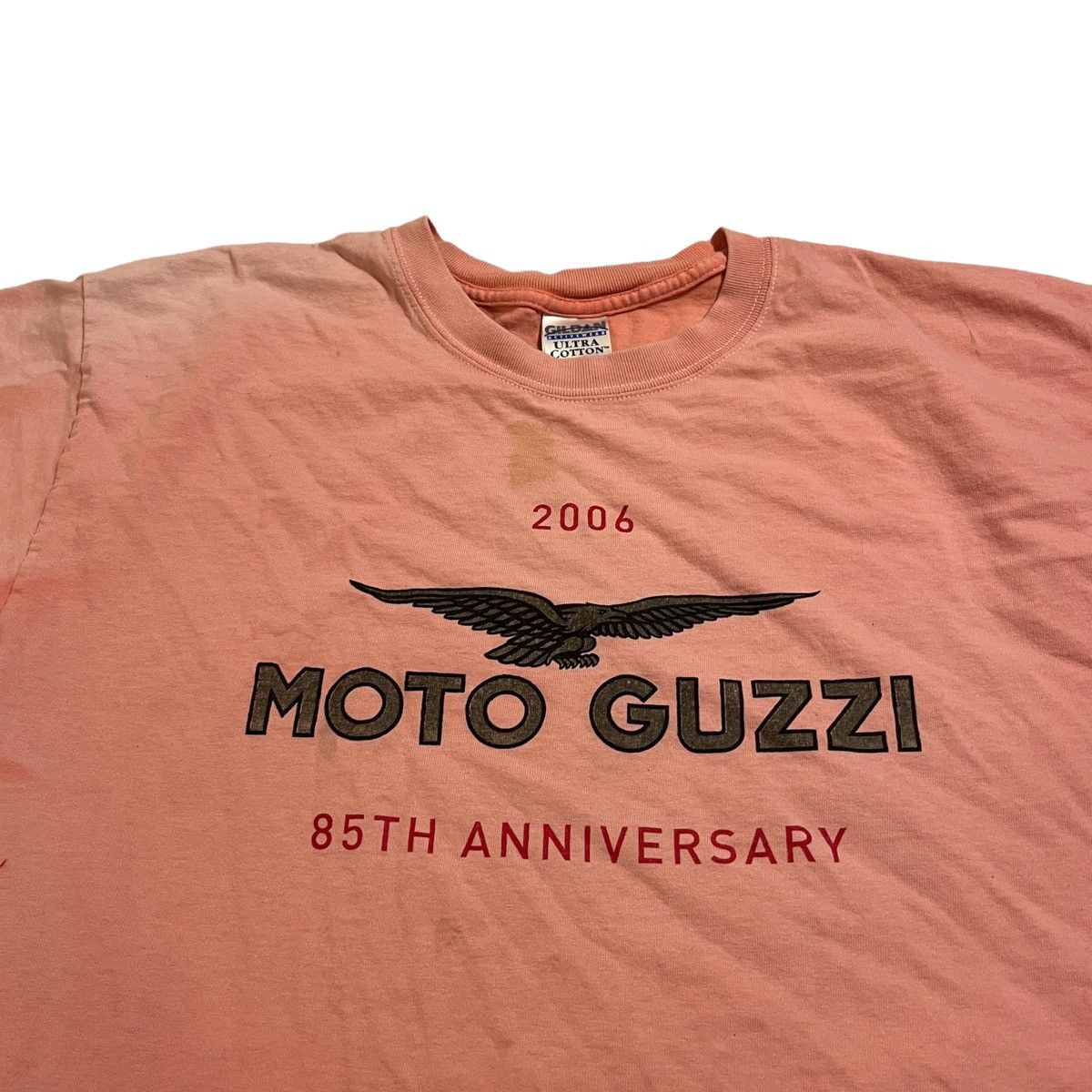 Vintage 2006 Moto Guzzi 85th Anniversary Faded Tee Size US L / EU 52-54 / 3 - 2 Thumbnail
