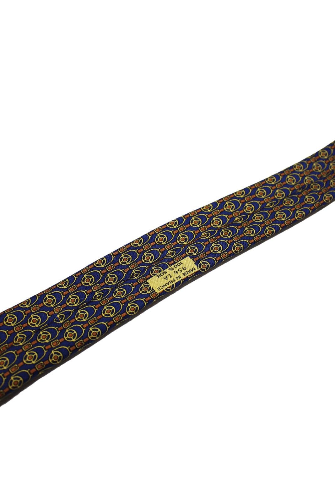 Hermes × Vintage Vintage Hermes Paris Silk Neck Tie Size ONE SIZE - 5 Thumbnail