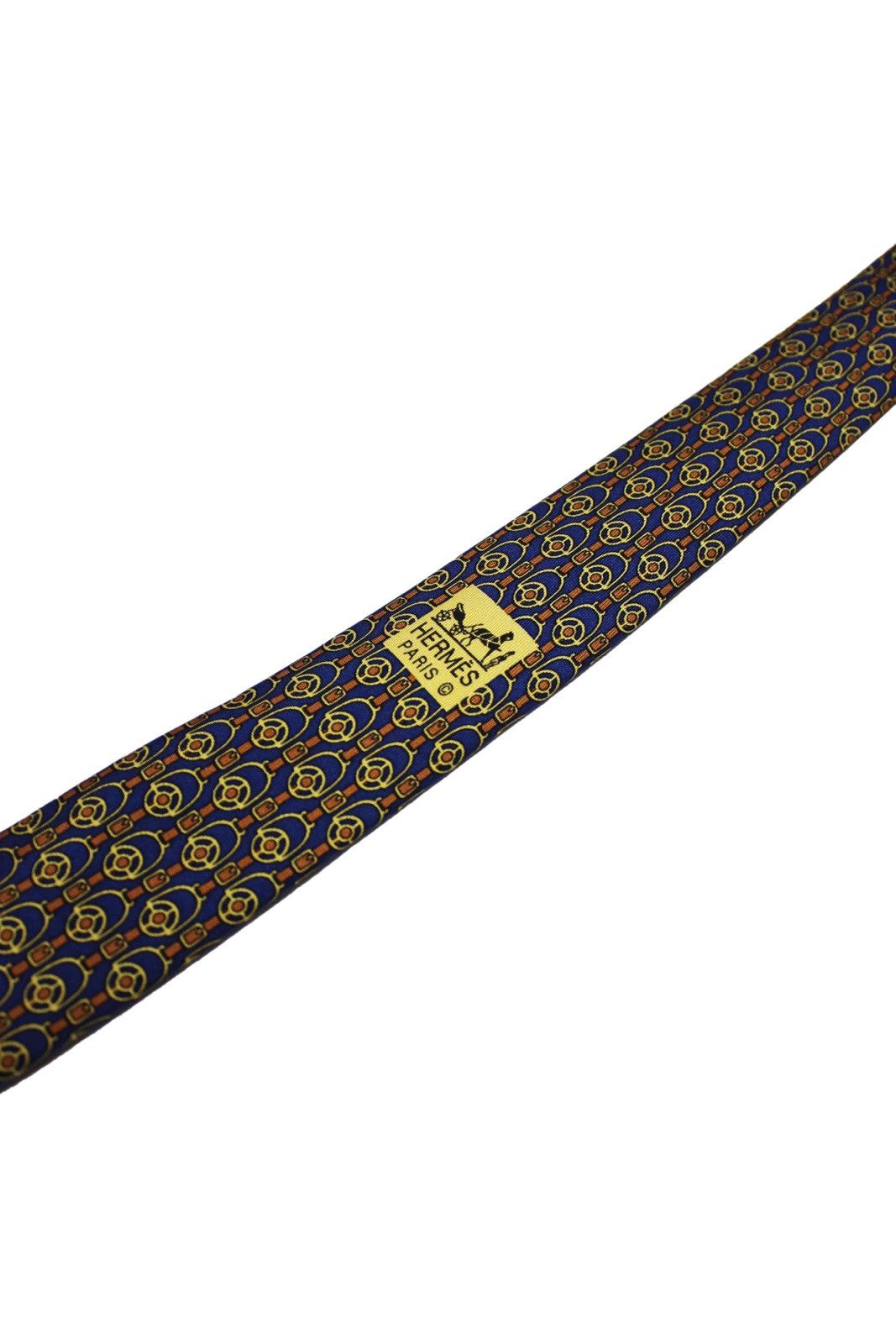Hermes × Vintage Vintage Hermes Paris Silk Neck Tie Size ONE SIZE - 4 Thumbnail