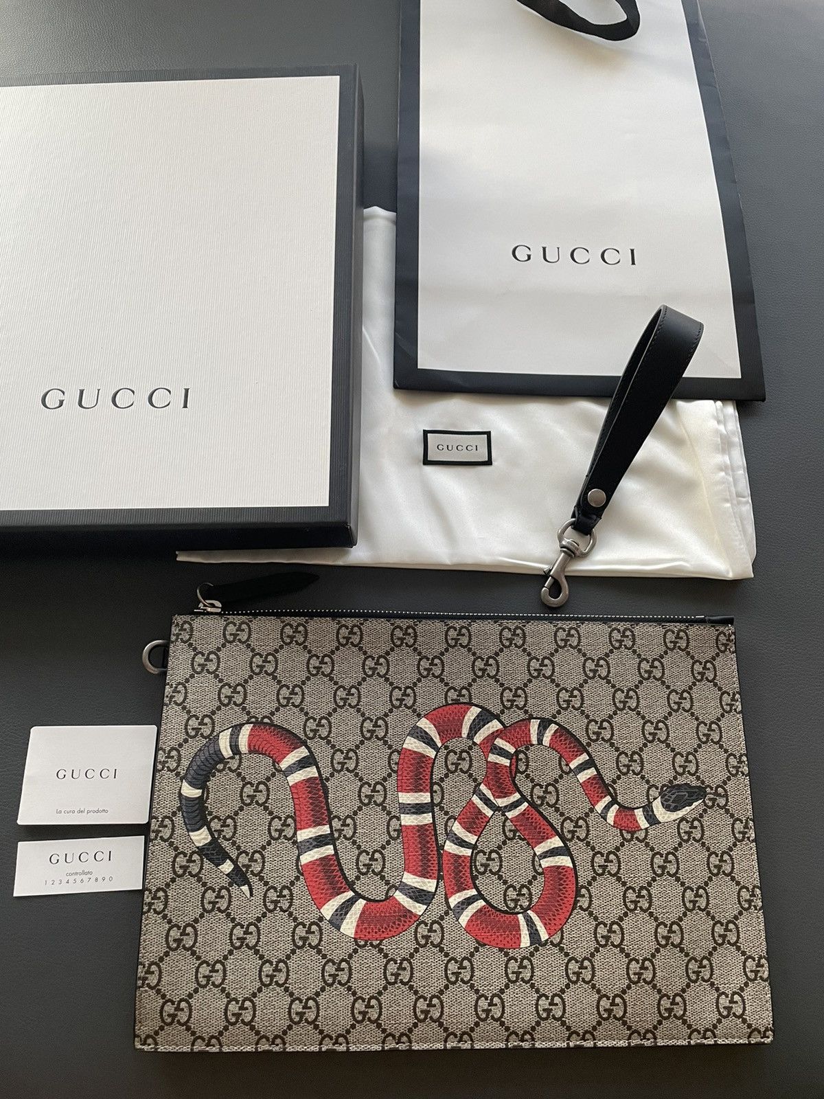 Gucci Limited Super Rare Brand New King Snake GG Pouch Clutch Bag Size ONE SIZE - 21 Thumbnail