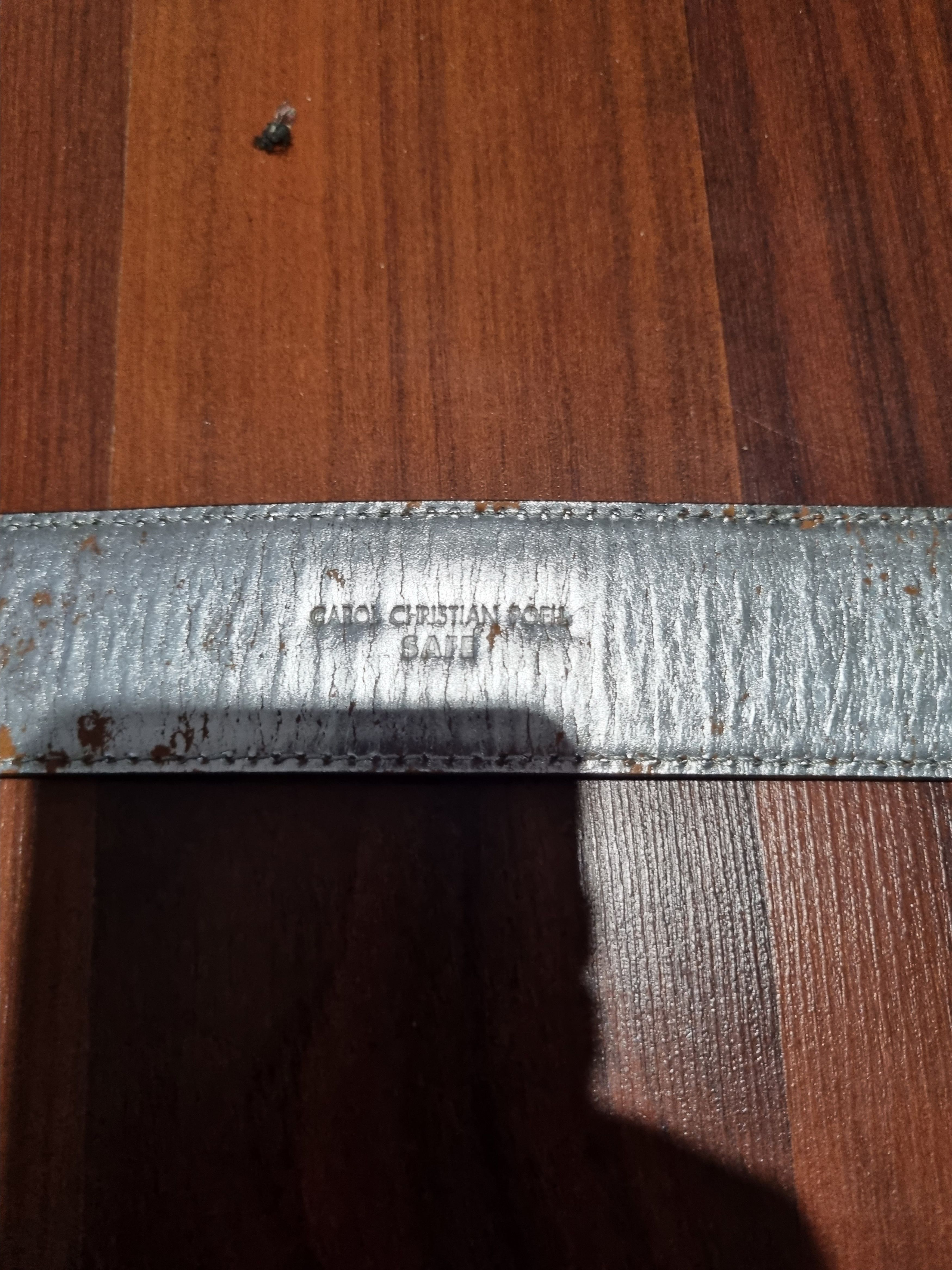 Carol Christian Poell 2005 'Safe' Collection Suede Belt Size 30 - 4 Thumbnail