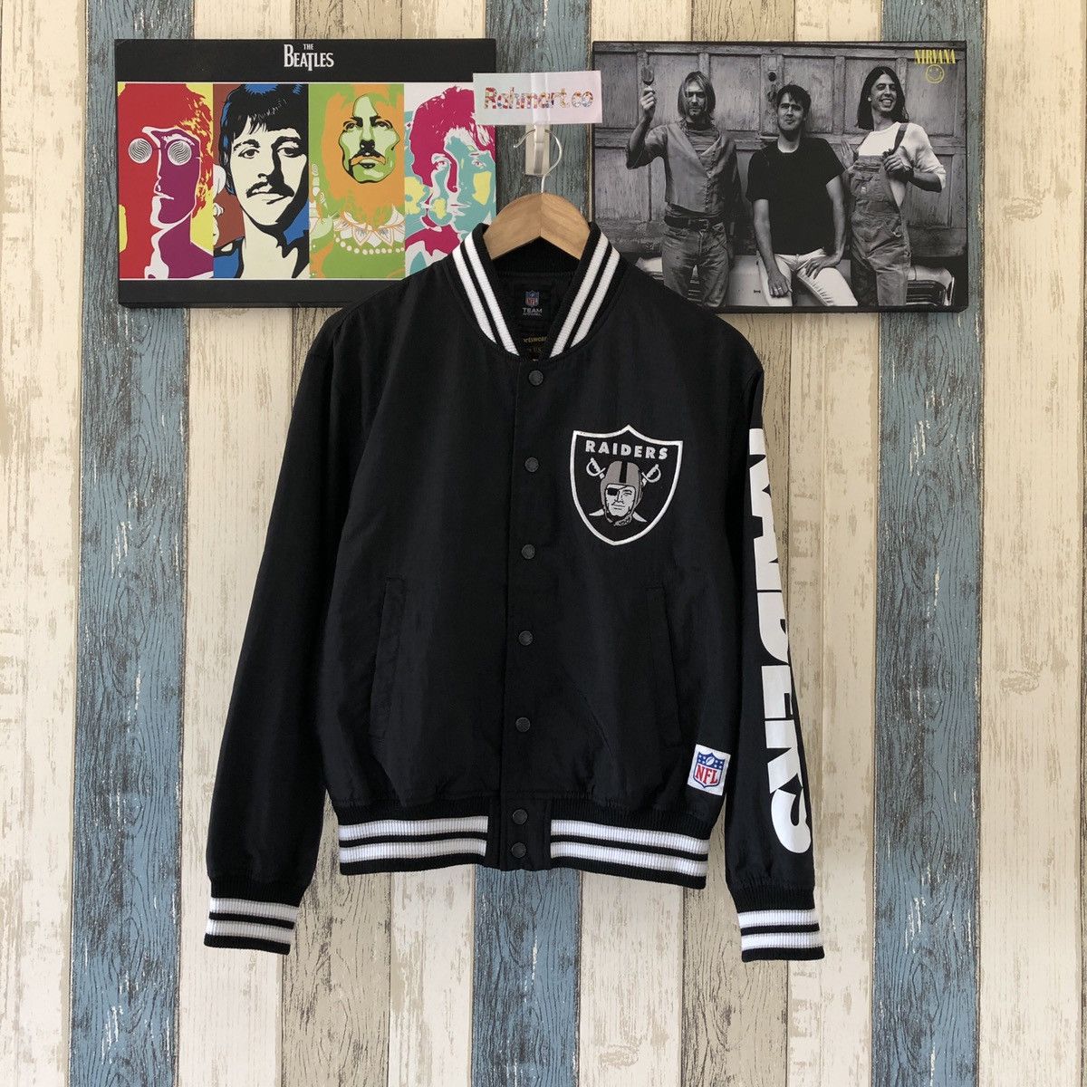 NFL Avirex x Raiders Varsity Jacket | Grailed