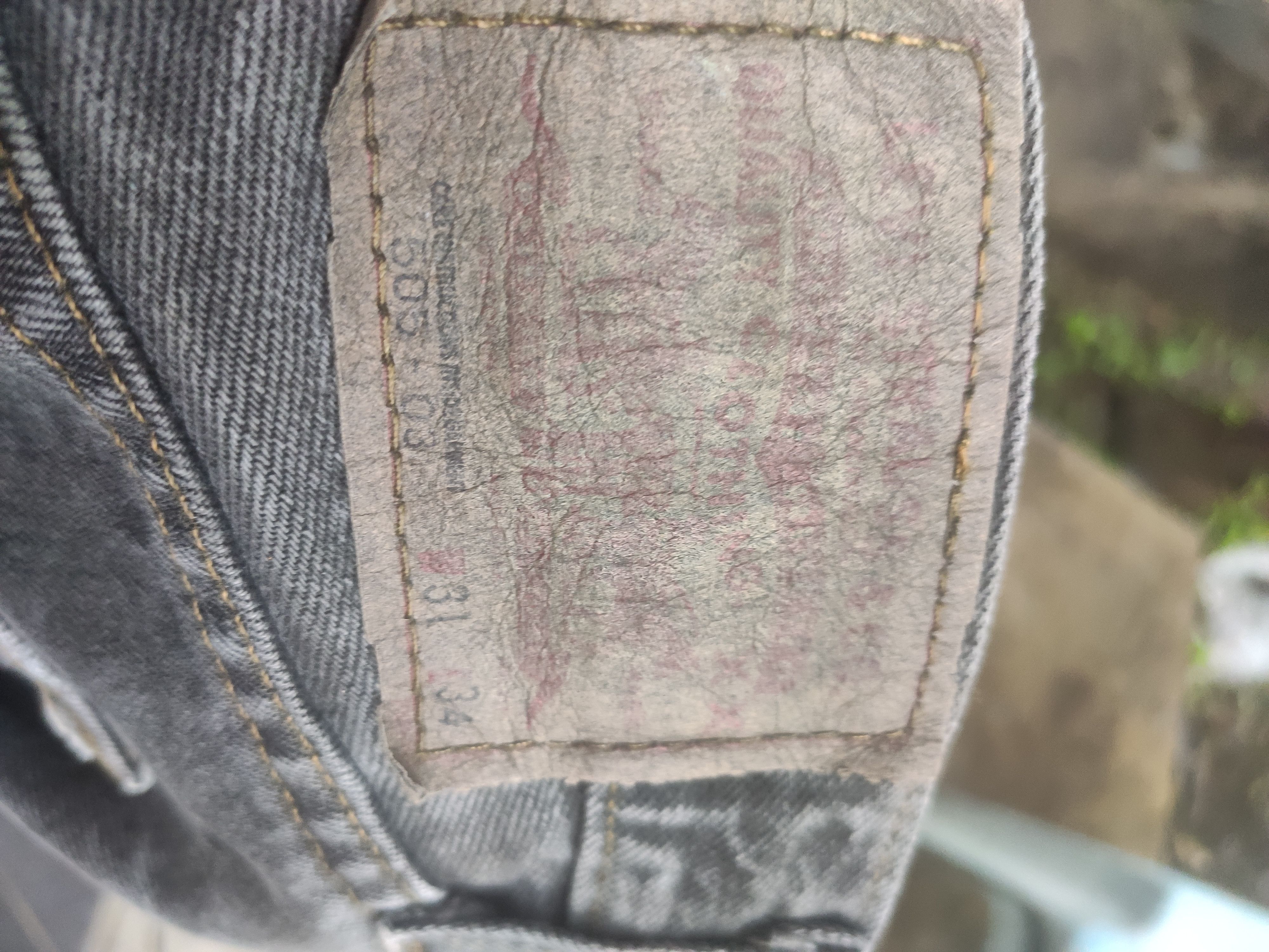 Levi's Vintage 90s Vintage Levis 505 painted jeans distressed Size US 32 / EU 48 - 4 Thumbnail