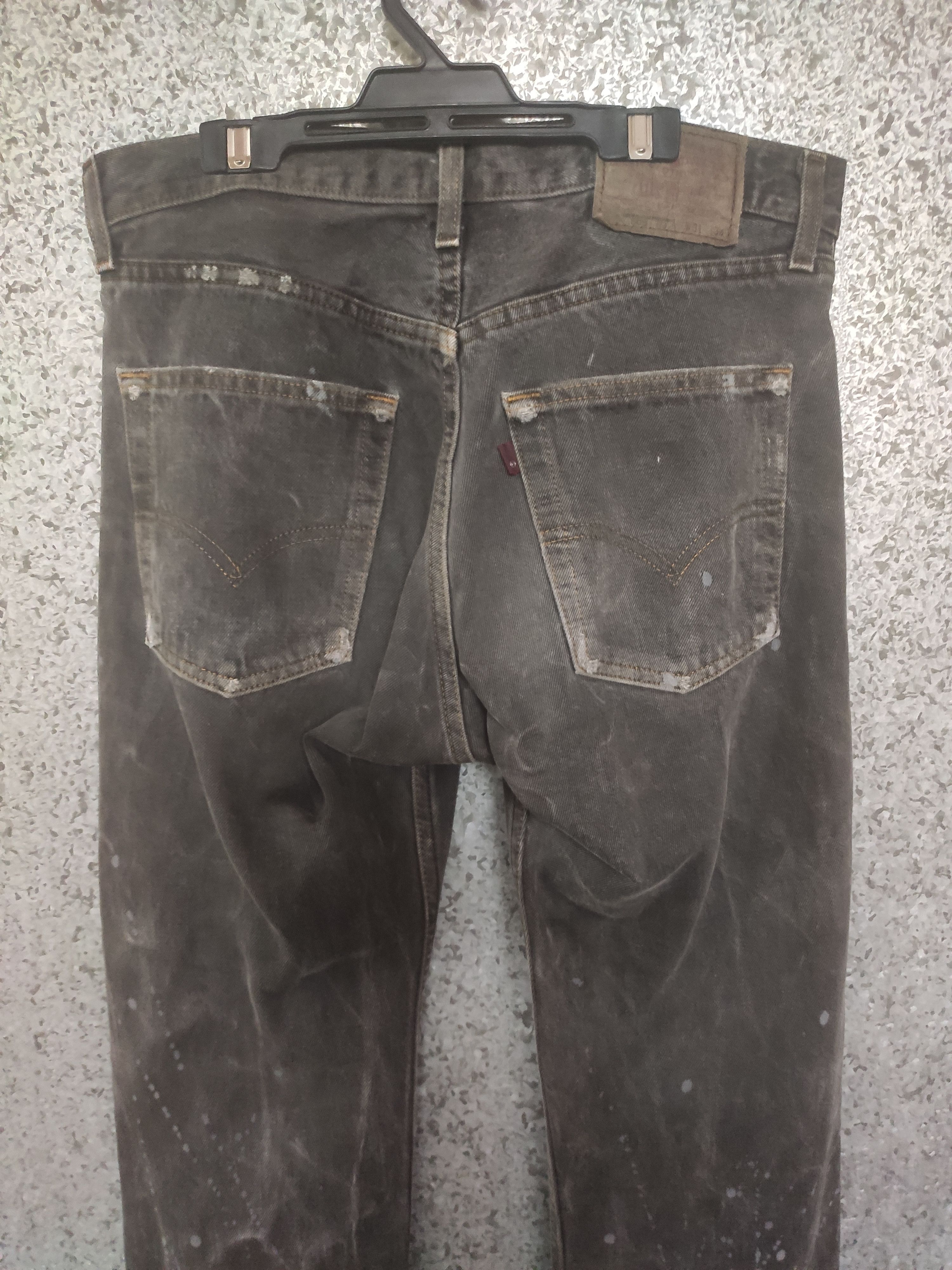 Levi's Vintage 90s Vintage Levis 505 painted jeans distressed Size US 32 / EU 48 - 8 Thumbnail