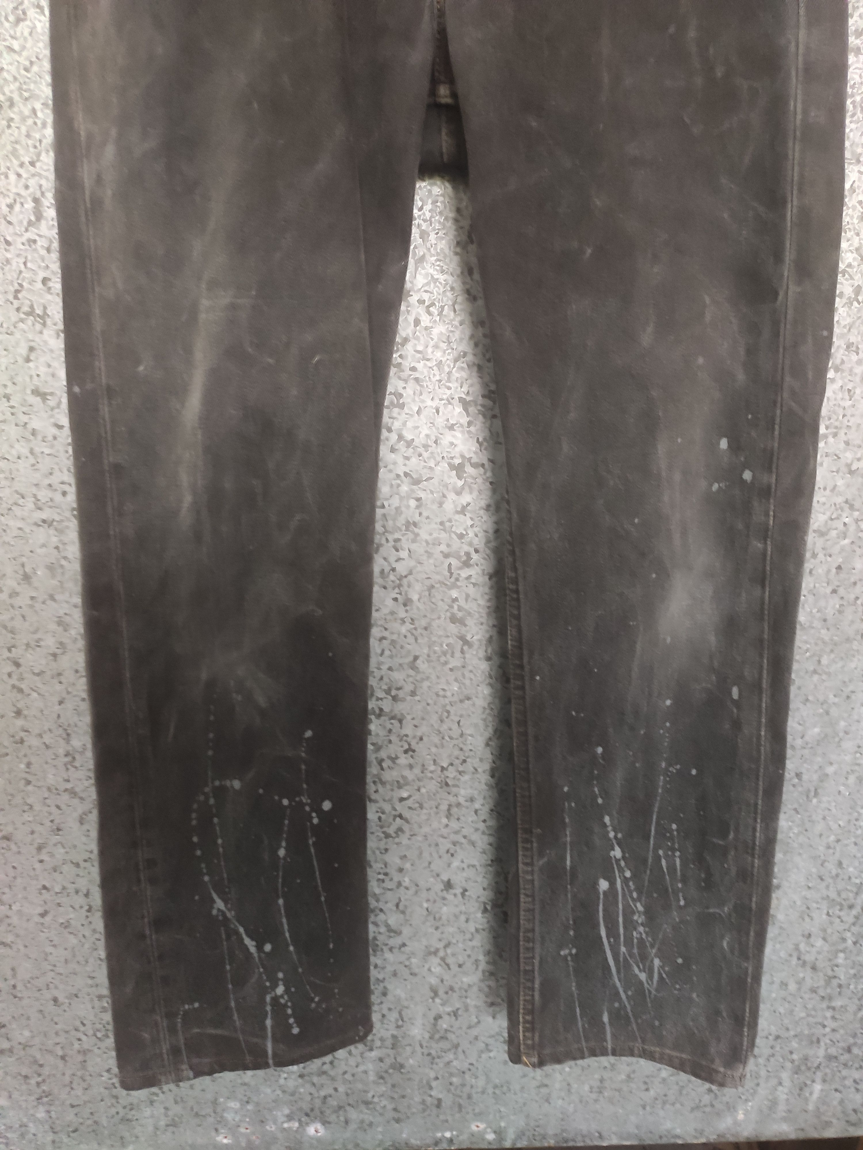 Levi's Vintage 90s Vintage Levis 505 painted jeans distressed Size US 32 / EU 48 - 10 Thumbnail