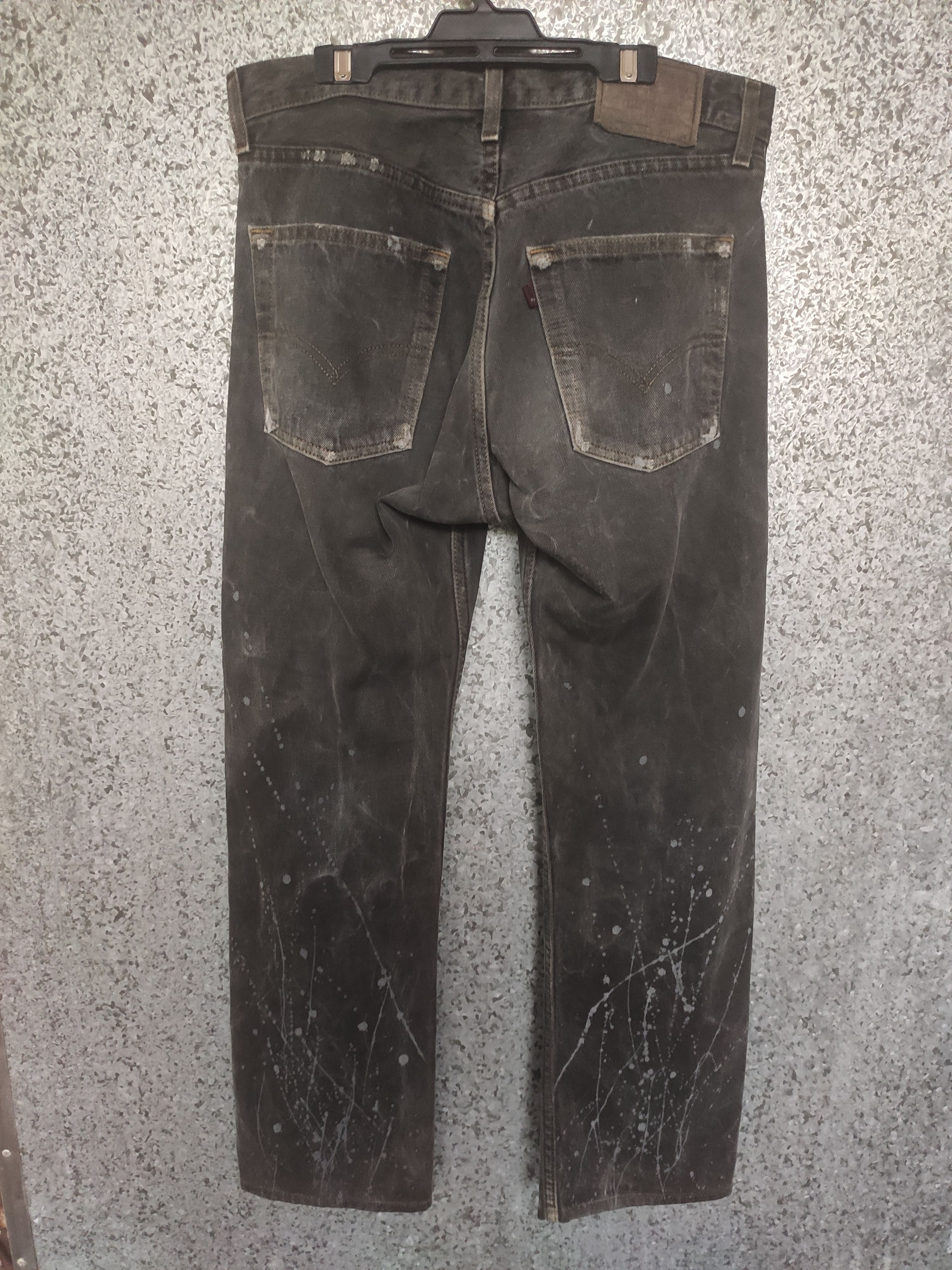 Levi's Vintage 90s Vintage Levis 505 painted jeans distressed Size US 32 / EU 48 - 9 Thumbnail