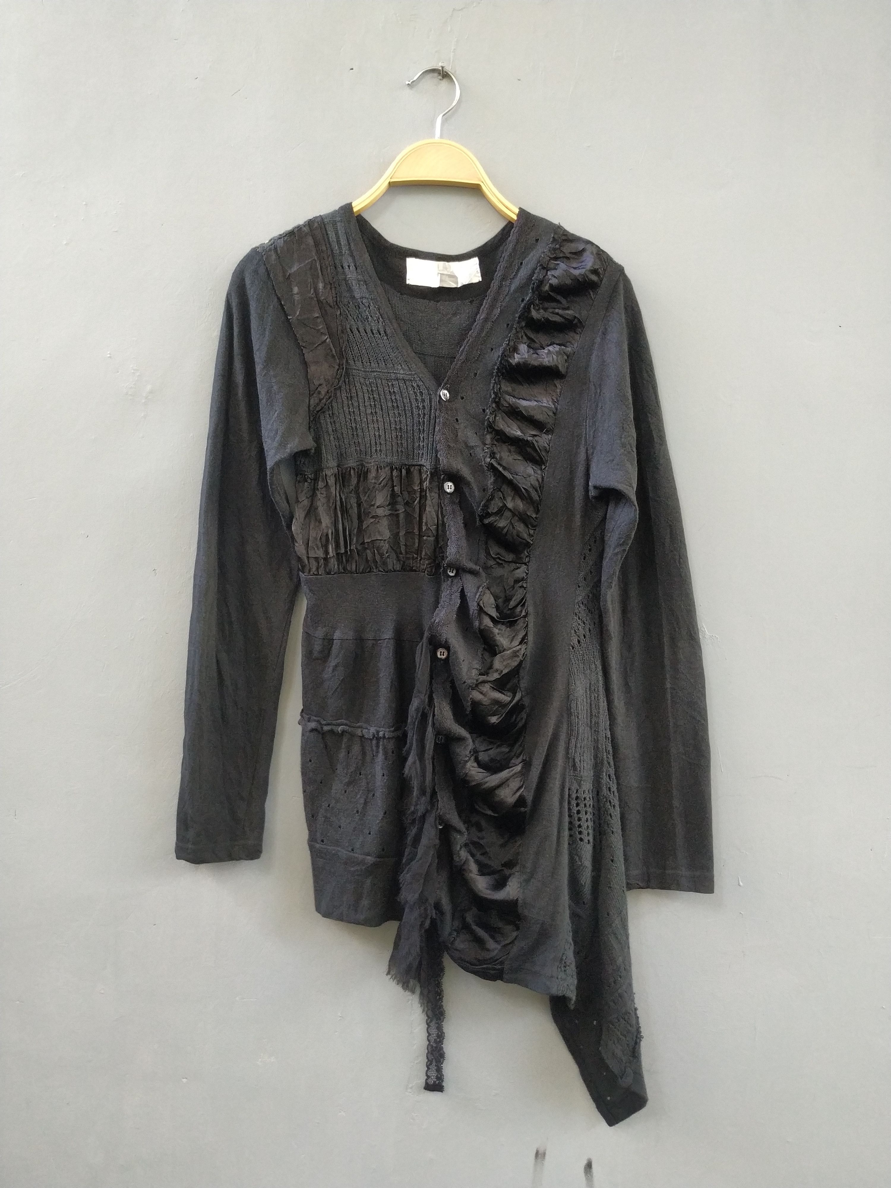 gomme Gomme asymmetrical knit cardigan Size US S / EU 44-46 / 1 - 1 Thumbnail