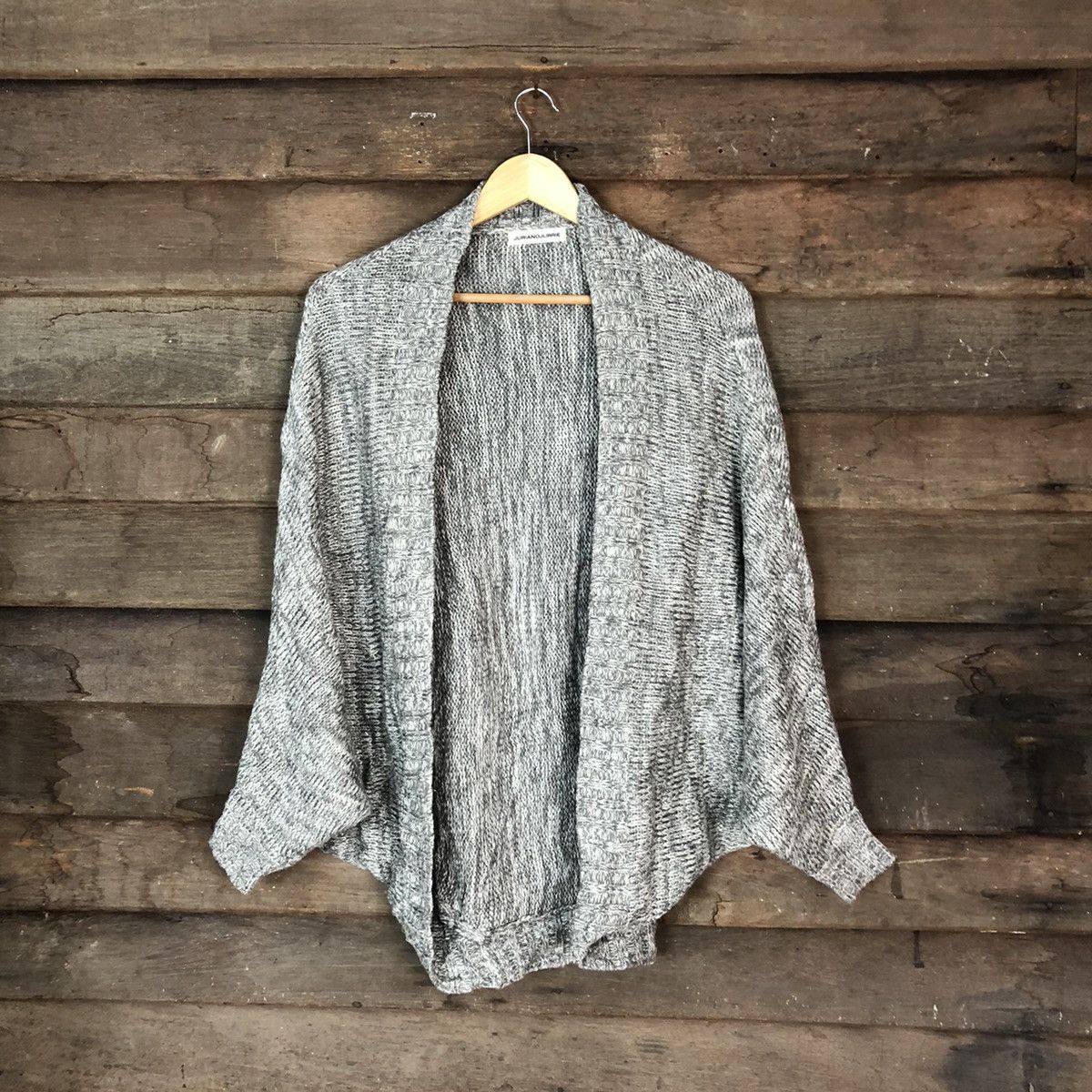 Vintage Juriano Jurrie Grey Free Size Knitwear cardigan #6809 Size US M / EU 48-50 / 2 - 1 Thumbnail