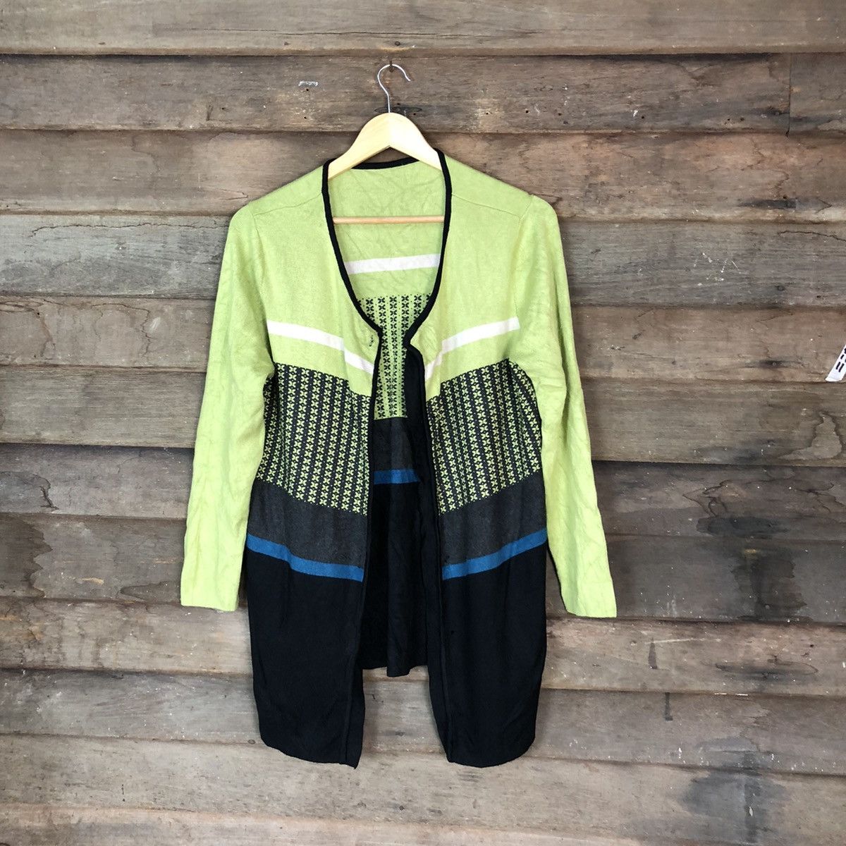 Japanese Brand Japanese Brand Patterned Cardigans knitwear #6804 Size US L / EU 52-54 / 3 - 1 Thumbnail