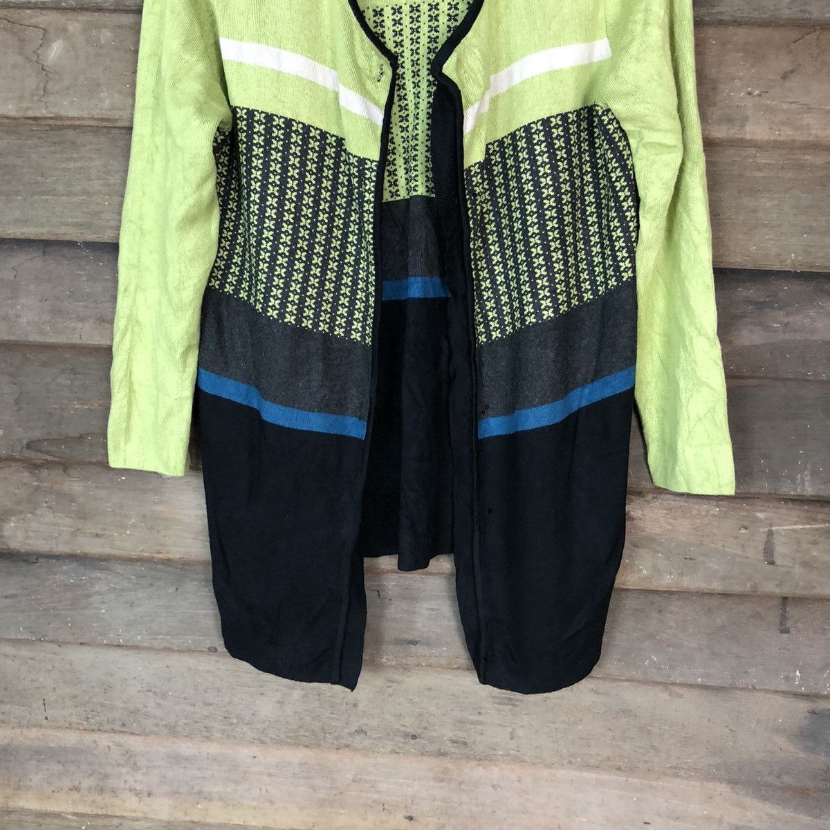 Japanese Brand Japanese Brand Patterned Cardigans knitwear #6804 Size US L / EU 52-54 / 3 - 3 Thumbnail