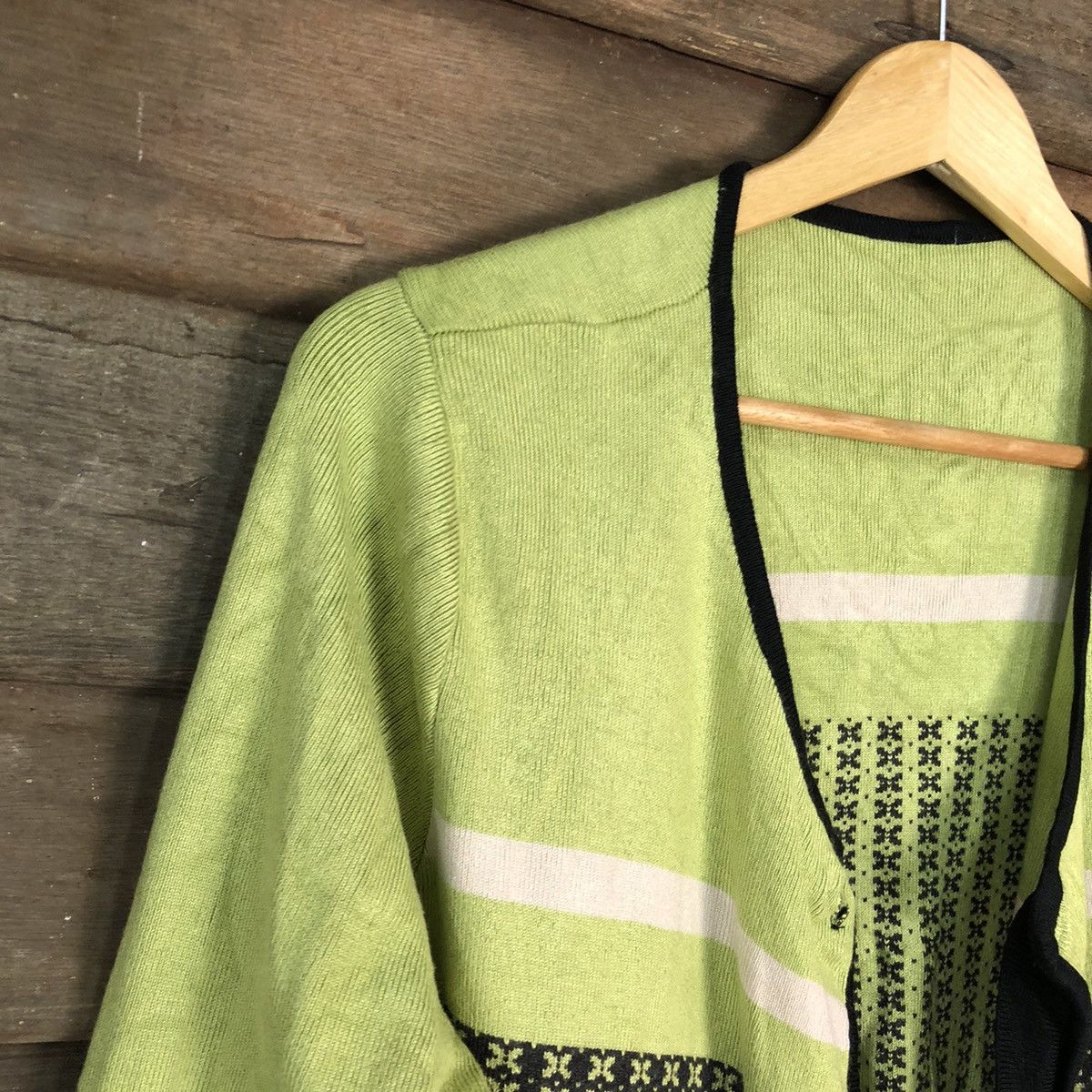 Japanese Brand Japanese Brand Patterned Cardigans knitwear #6804 Size US L / EU 52-54 / 3 - 6 Thumbnail