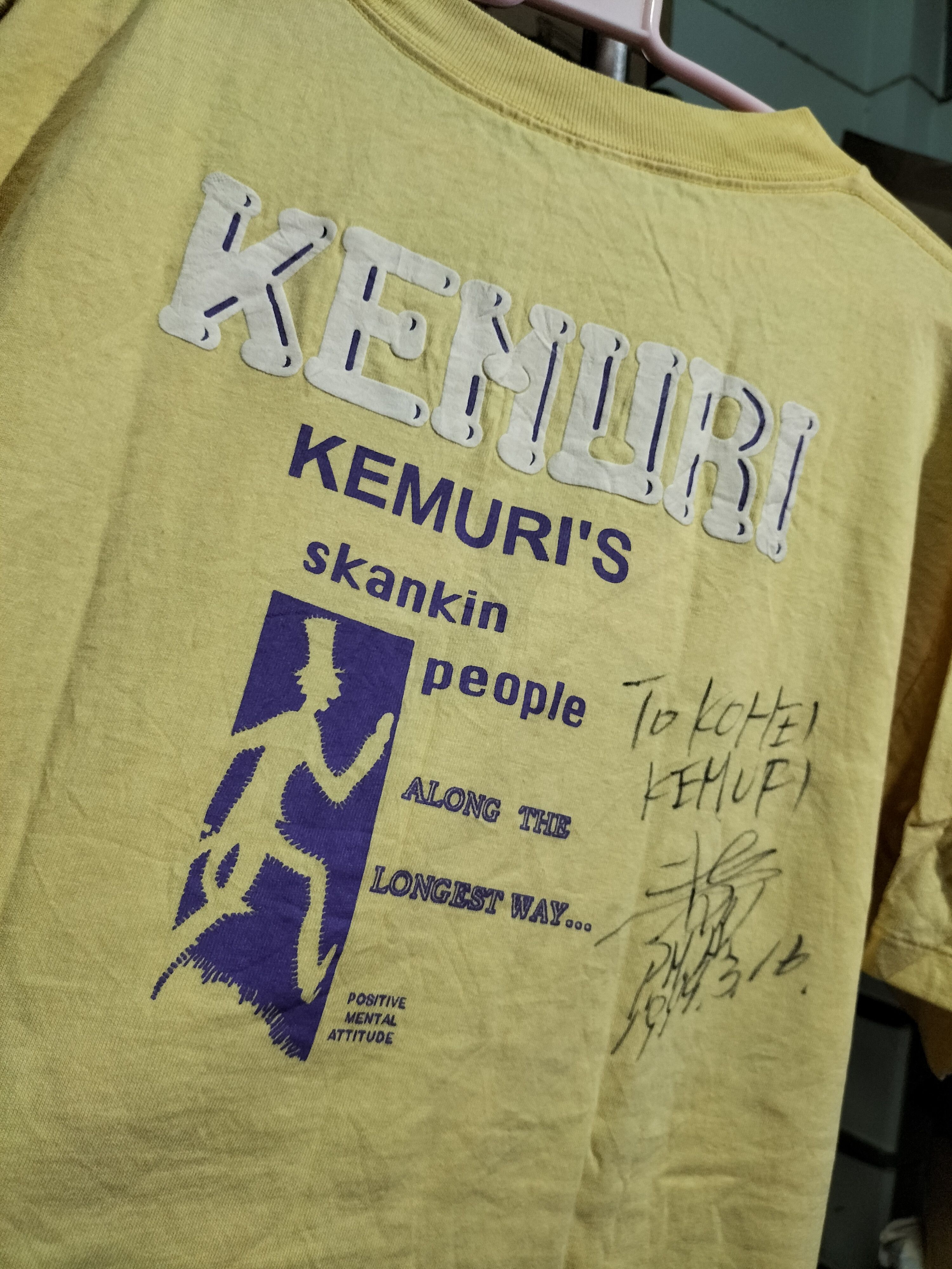 Band Tees × Vintage Vintage 90s Kemuri RARE with Signatures 1994 concert tour Size US M / EU 48-50 / 2 - 2 Thumbnail