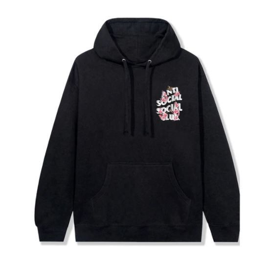 Club Kkoch Hoodie Black Anti Social Social Club Sweaters ANTI