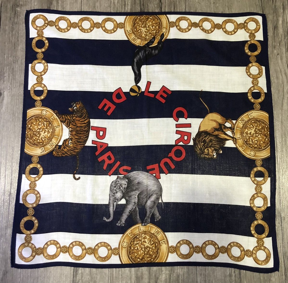 Celine × Vintage Celine Pocket Square | Bandana | Handkerchief Size ONE SIZE - 2 Thumbnail