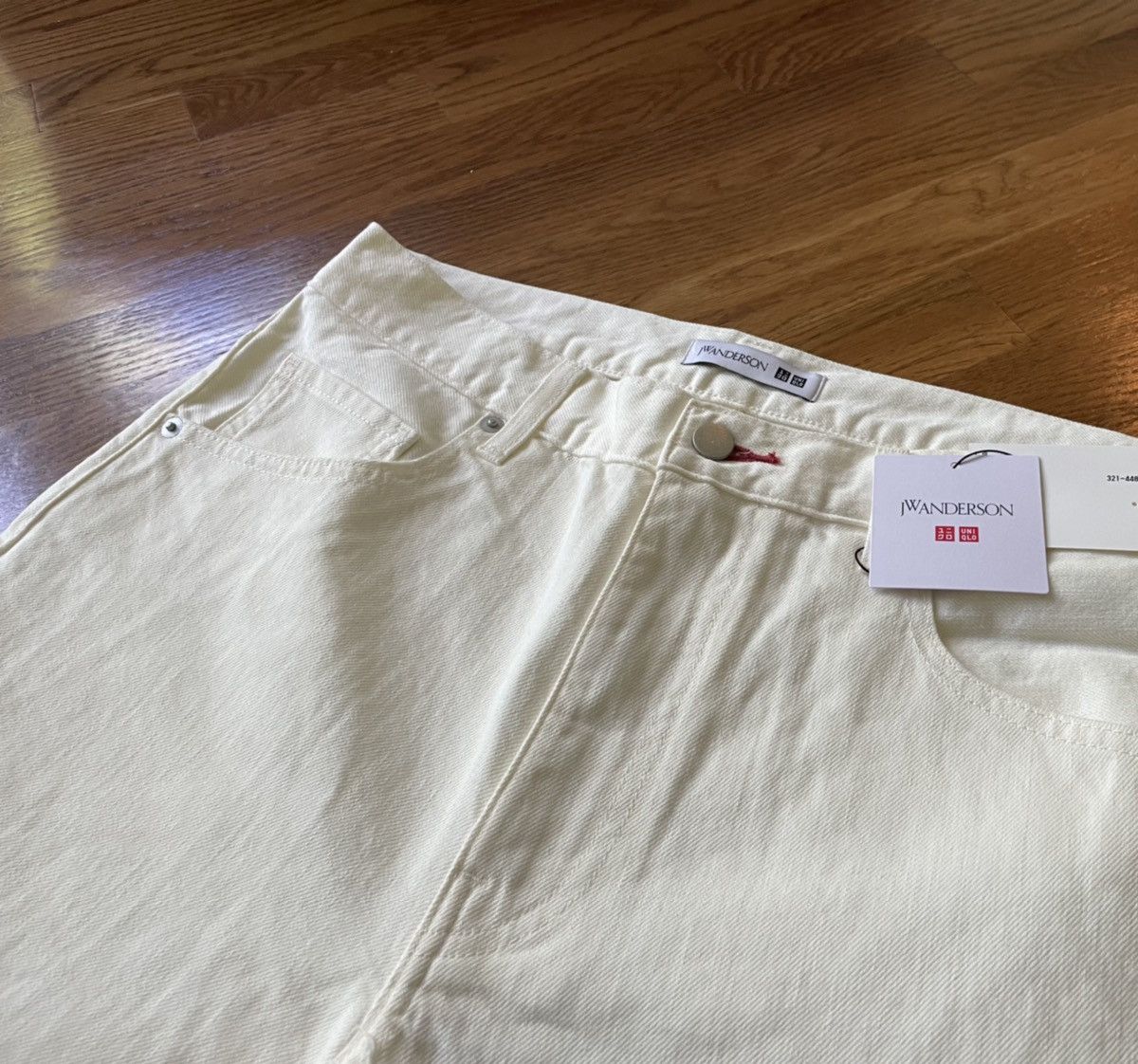 JW Anderson × Uniqlo Size 32 Off-White J.W. Anderson Jeans Bootcut Denim Pants Size US 32 / EU 48 - 3 Thumbnail