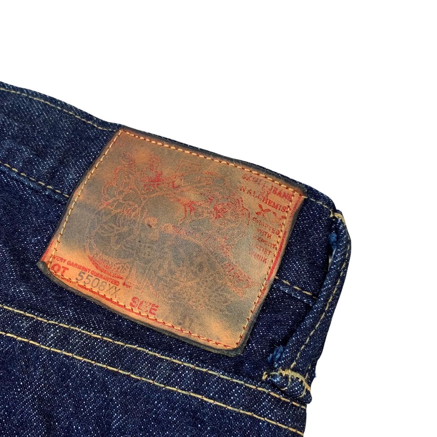 Other Skull Jeans by Alchemist Lot 5508XX Denim Pants Size US 31 - 5 Thumbnail