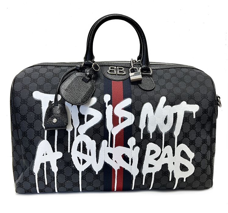 Gucci x Balenciaga The Hacker Project Medium Duffle Bag Black