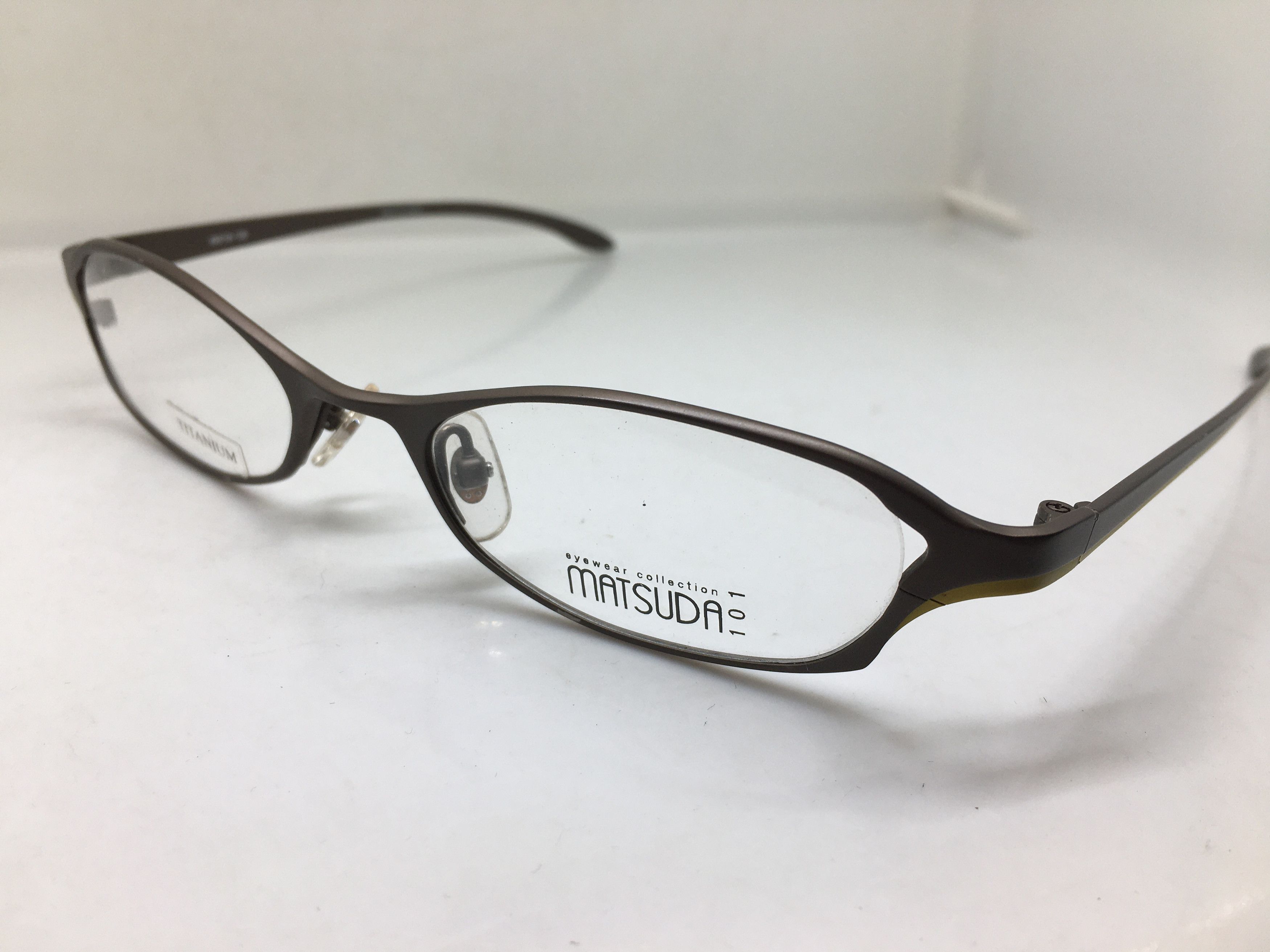 Matsuda Vintage Matsuda 101 9003 Tiatanium Eyeglasses Japan Size ONE SIZE - 3 Thumbnail