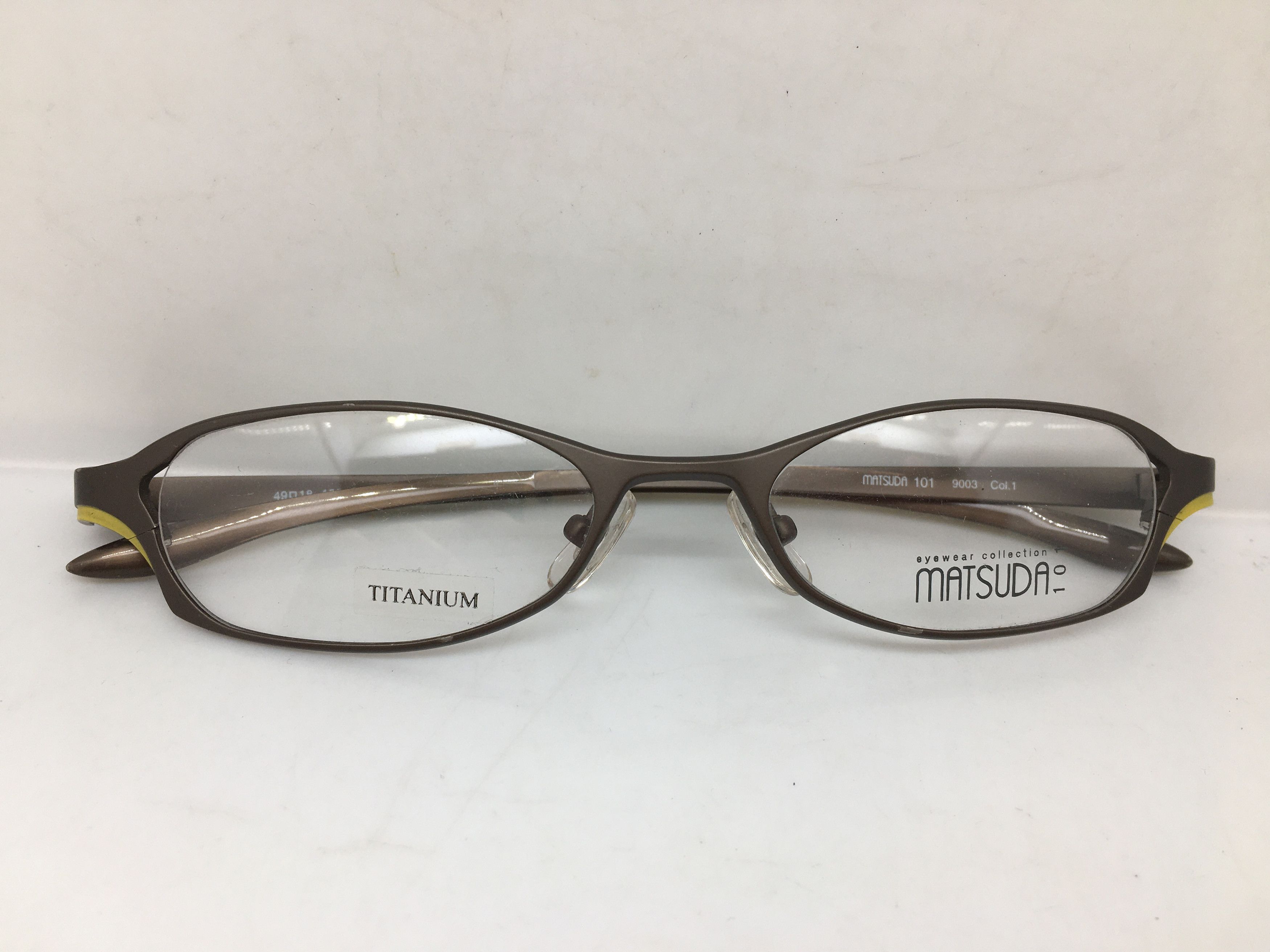 Matsuda Vintage Matsuda 101 9003 Tiatanium Eyeglasses Japan Size ONE SIZE - 7 Thumbnail