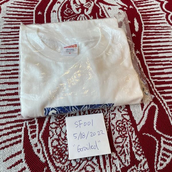 Supreme FW19 Supreme Bandana Box Logo Tee White Size Small | Grailed