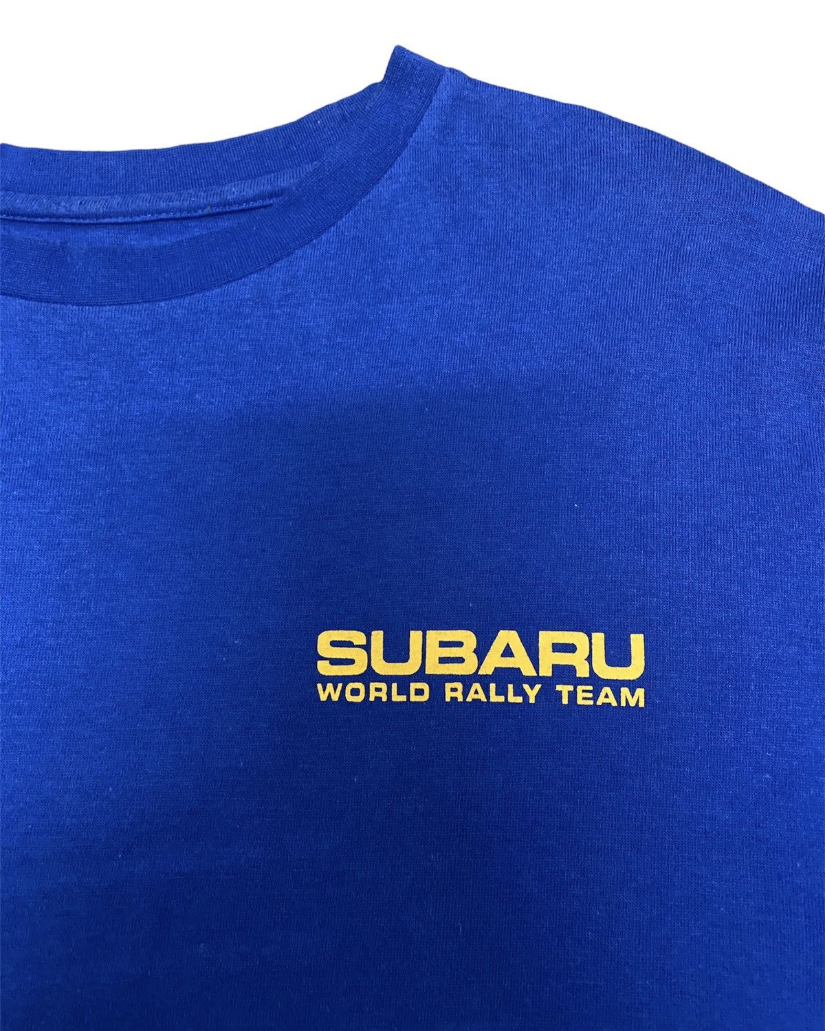 Japanese Brand 90s Vintage Subaru Racing World Rally Team tee Size US M / EU 48-50 / 2 - 3 Thumbnail