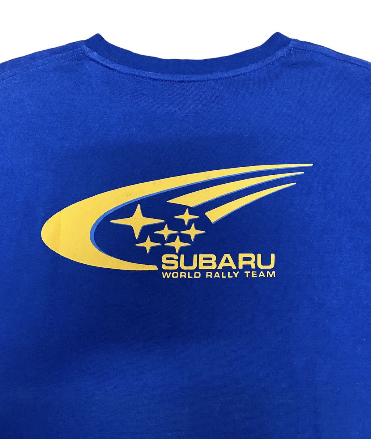 Japanese Brand 90s Vintage Subaru Racing World Rally Team tee Size US M / EU 48-50 / 2 - 4 Thumbnail