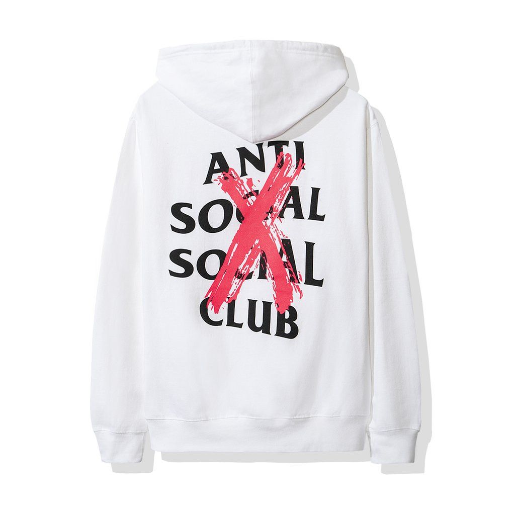 Anti Social Social Club Cancelled White Hoodie ASSC New