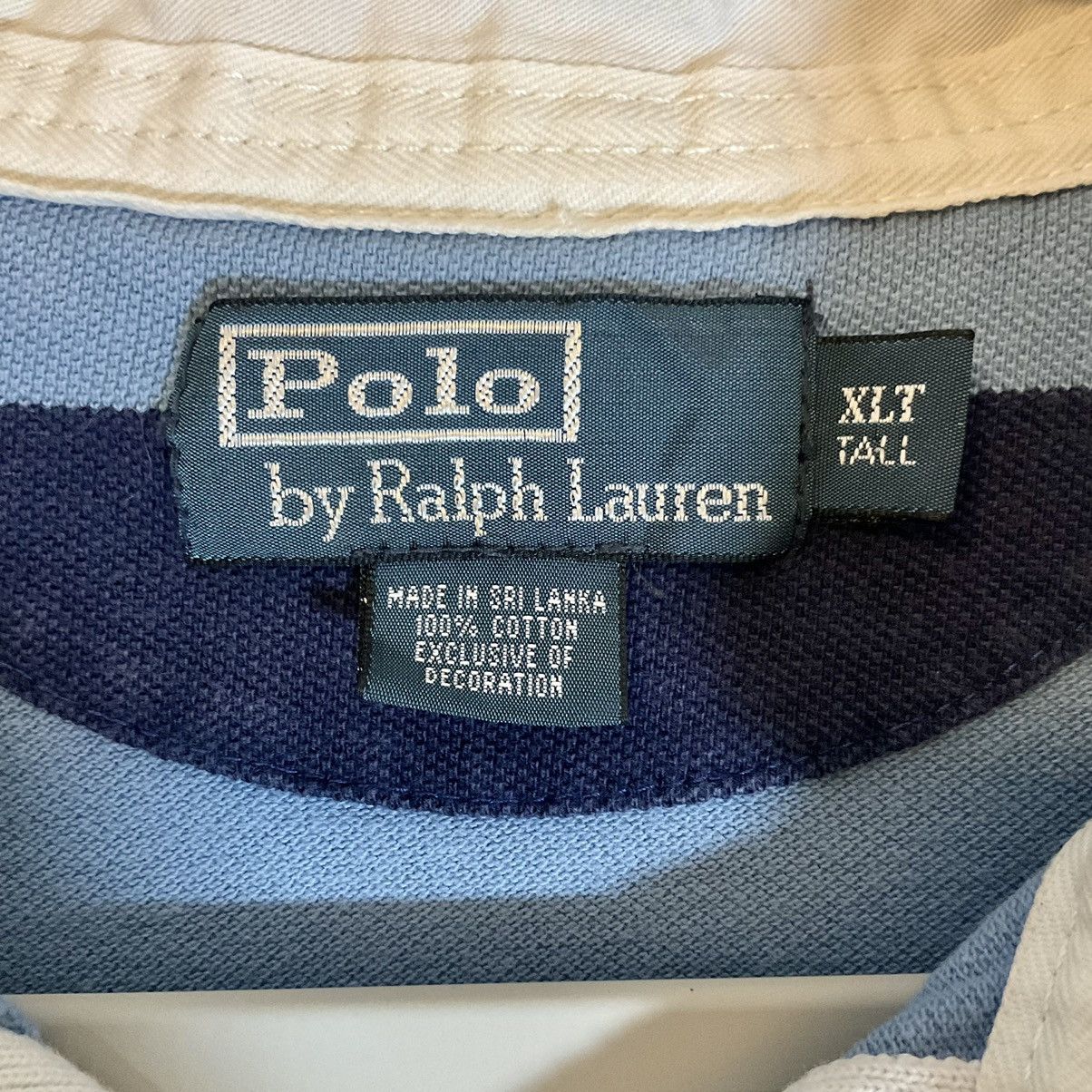 Ralph Lauren Polo Ralph Lauren Custom Fit No.15 Stripped Polo Tall XL Size US XL / EU 56 / 4 - 5 Thumbnail