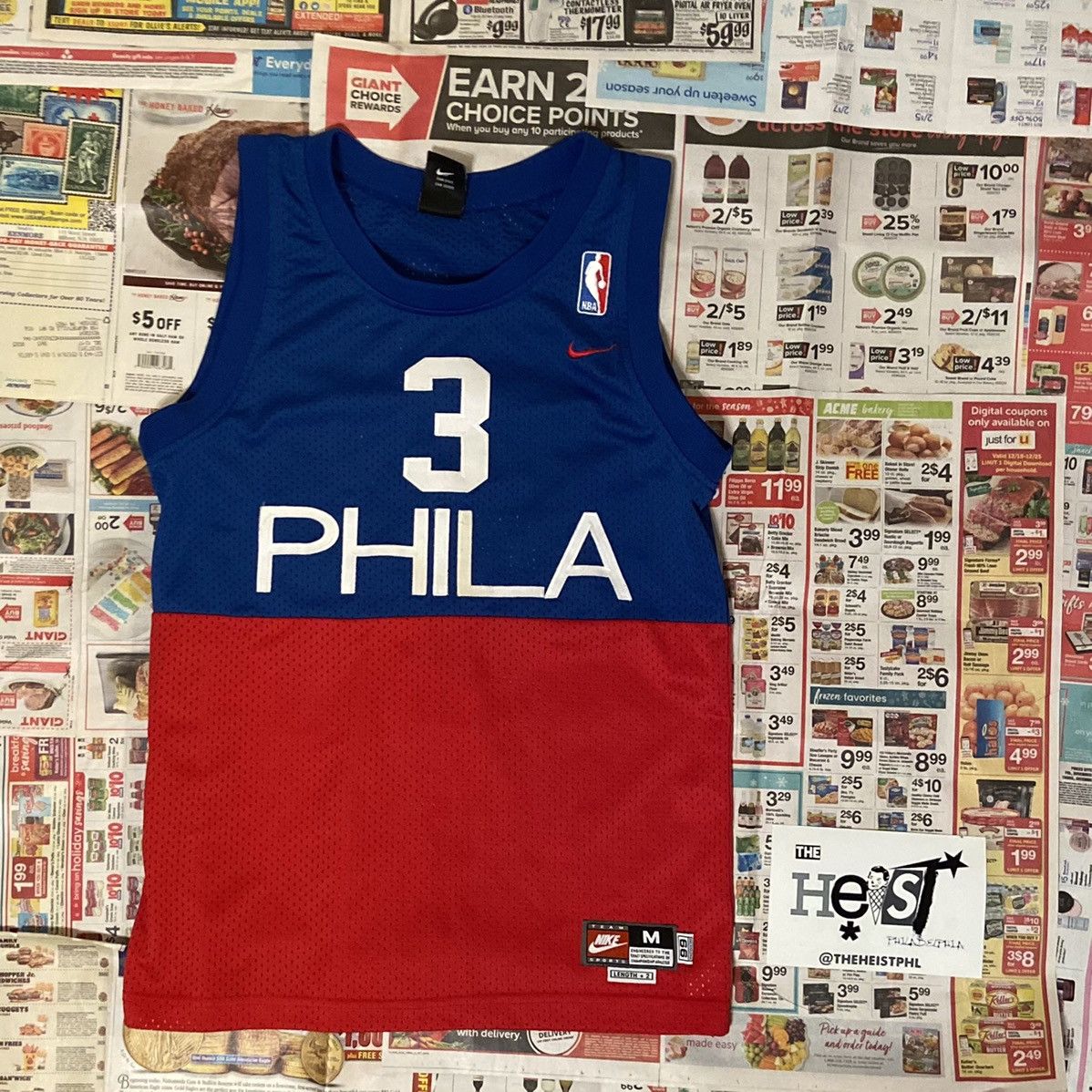 Allen Iverson Philadelphia Sixers Nike Throwback Jersey