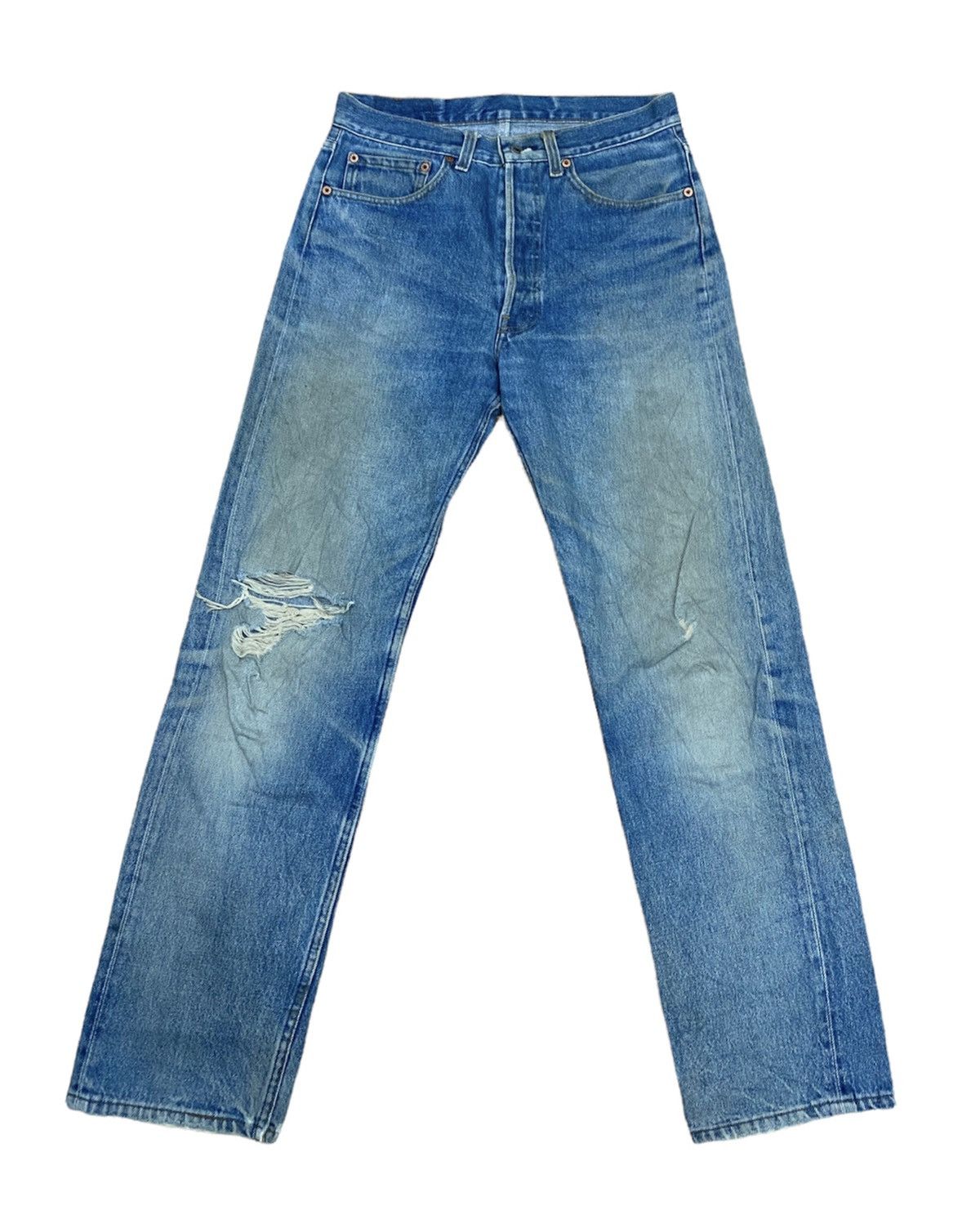 size 31 vintage levi's 501xx 90s distressed made in USA