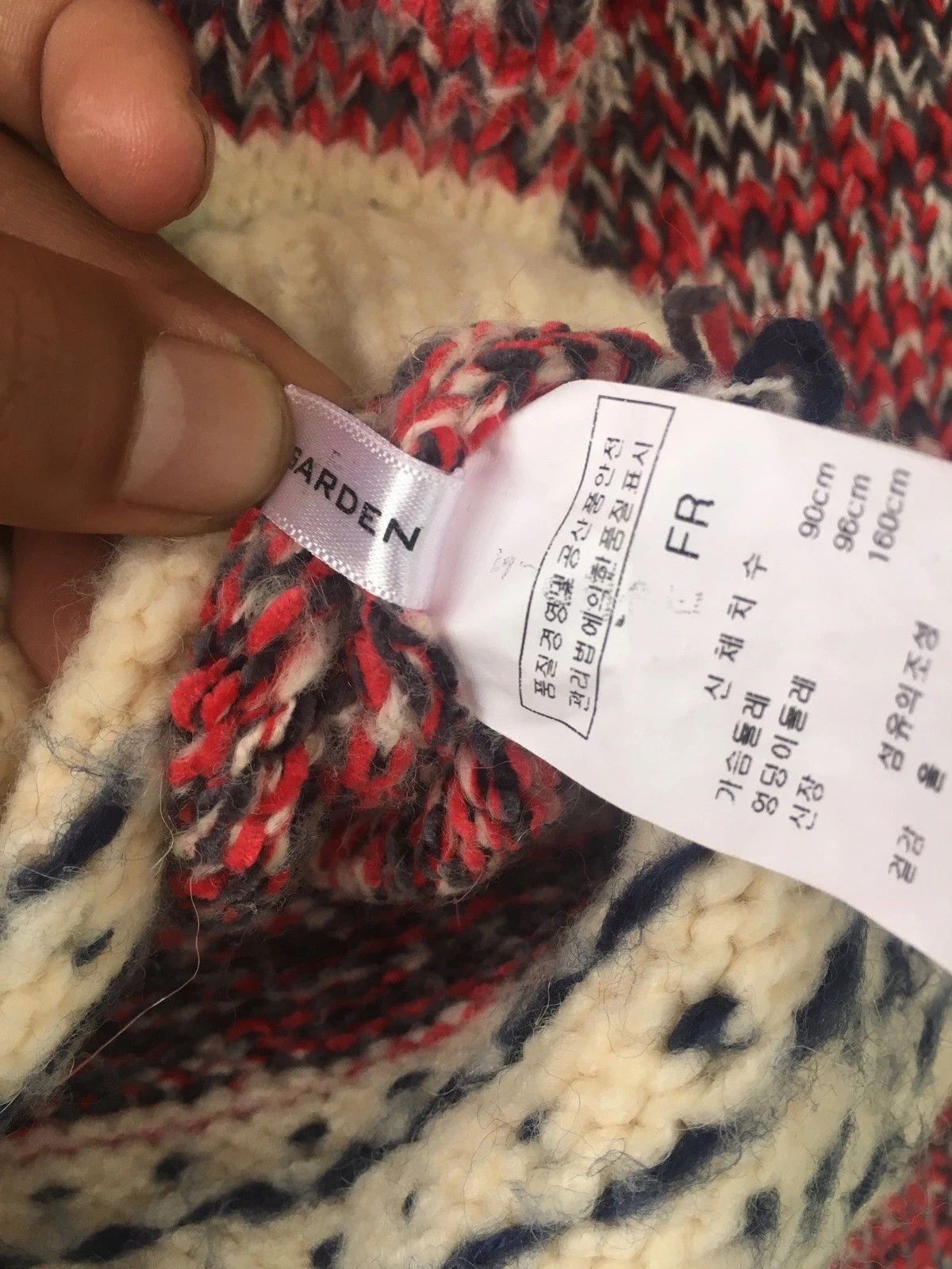 Other 📌Rare MELODY GARDEN Hand/Knitwear Stripe Pullover Design Size US M / EU 48-50 / 2 - 6 Thumbnail
