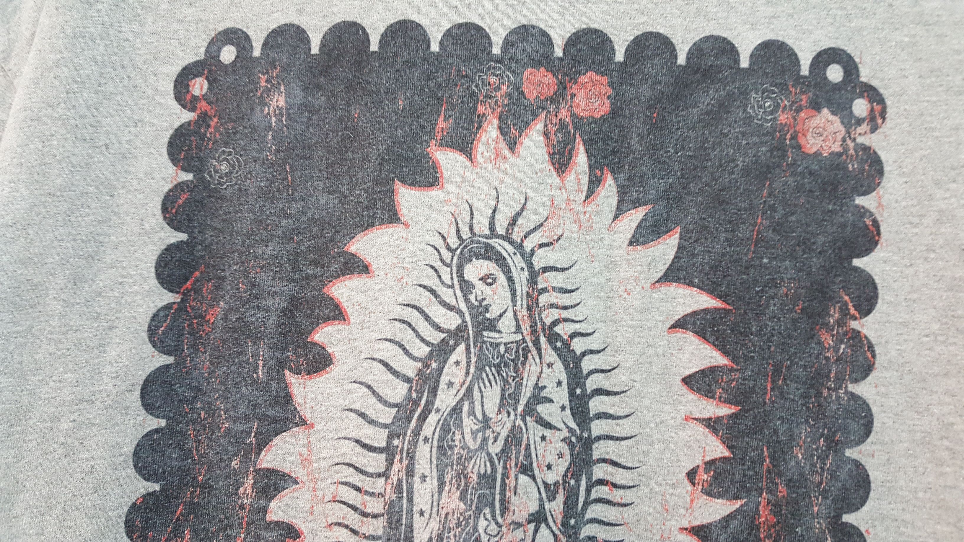 Art Comes First × Vintage GRAIL 🔥🔥🔥 VIRGIN MARY LADY OF GUADALUPE GRAPHIC TEE Size US XL / EU 56 / 4 - 3 Thumbnail