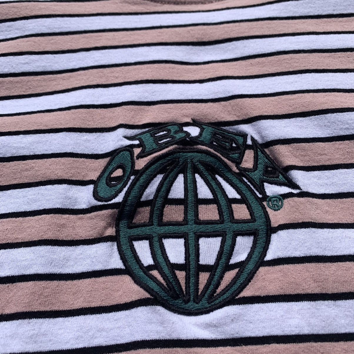 Obey × Vintage Vintage Obey Striped Tee Size US XL / EU 56 / 4 - 4 Thumbnail