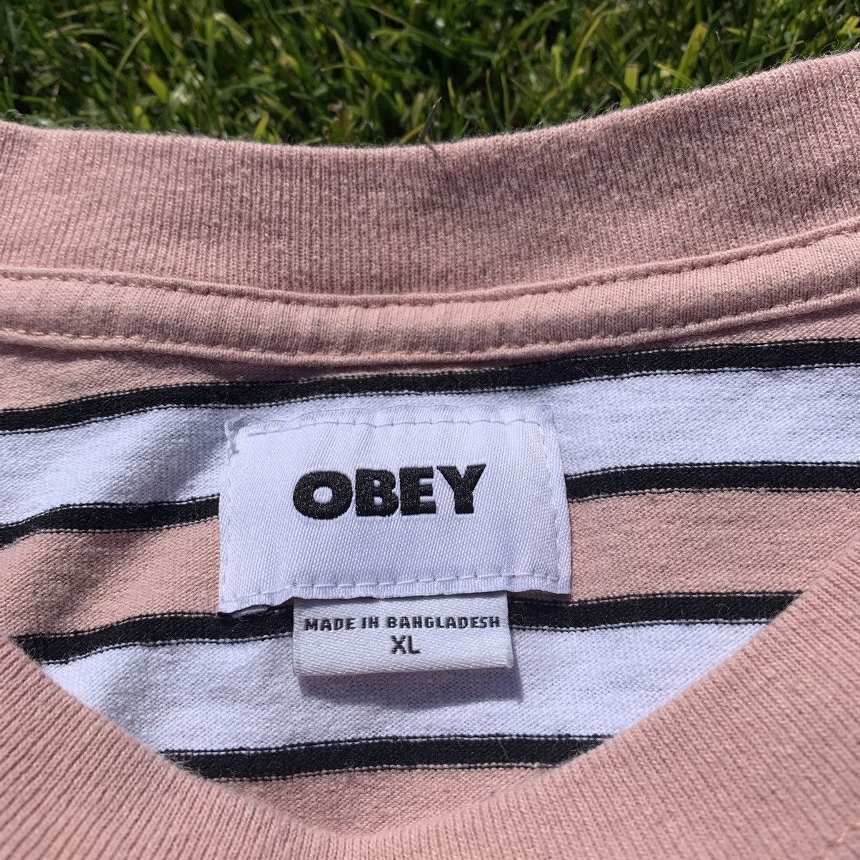 Obey × Vintage Vintage Obey Striped Tee Size US XL / EU 56 / 4 - 5 Thumbnail