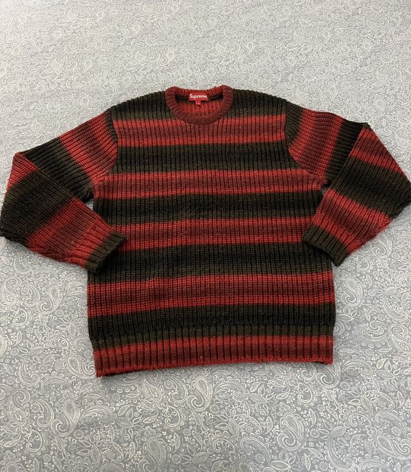 Supreme Supreme Stripe Ombre Sweater Jason Red | Grailed