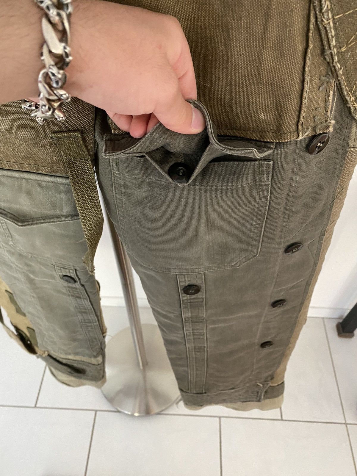 Dolce & Gabbana Dolce gabbana aw2003 reconstructed pants Size US 32 / EU 48 - 9 Thumbnail