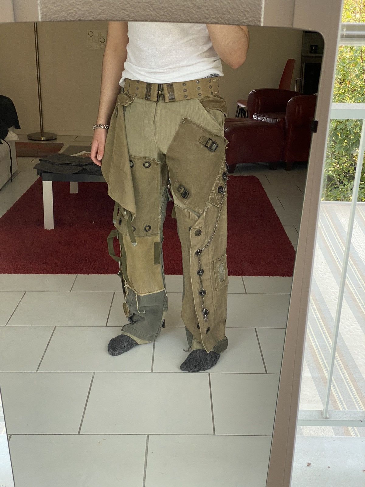 Dolce & Gabbana Dolce gabbana aw2003 reconstructed pants Size US 32 / EU 48 - 1 Thumbnail