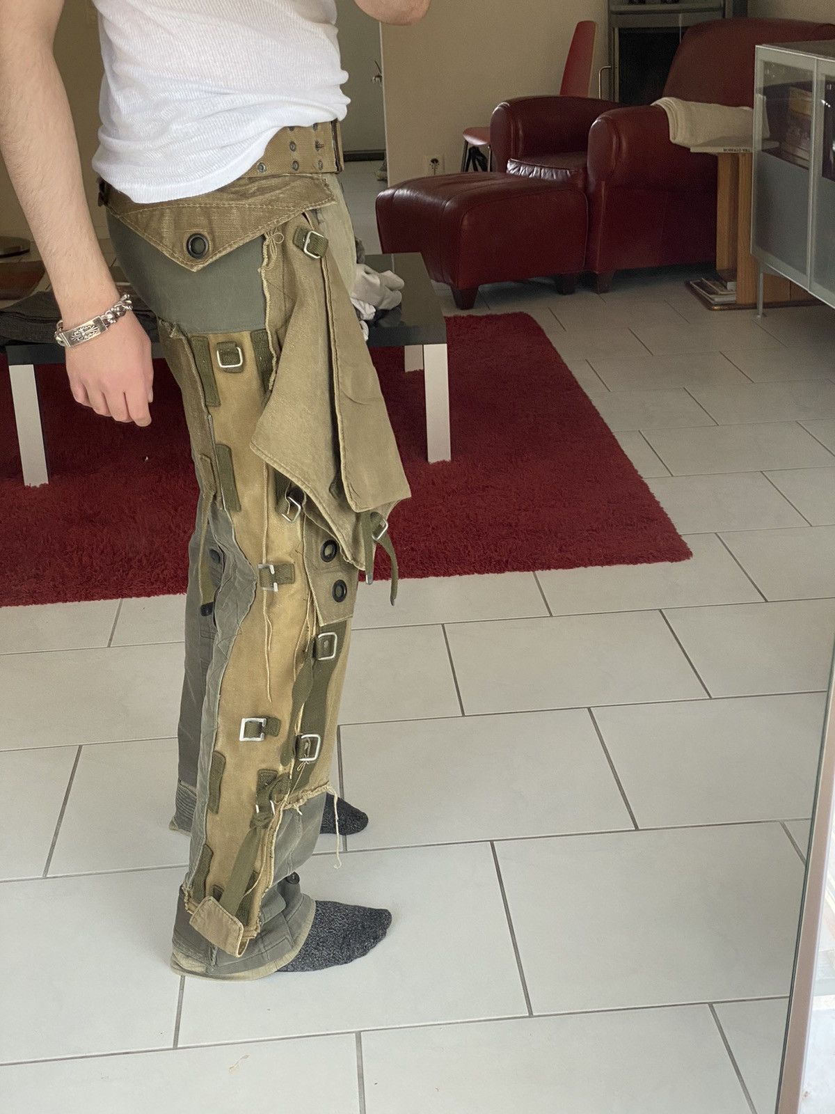 Dolce & Gabbana Dolce gabbana aw2003 reconstructed pants Size US 32 / EU 48 - 2 Thumbnail