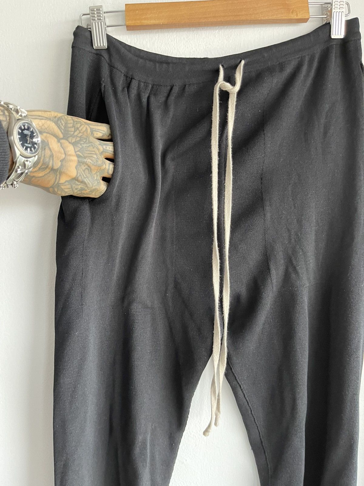Rick Owens Rick Owens 100% SILK KNIT NO - DROP Crotch Pants Trousers Size US 32 / EU 48 - 3 Thumbnail