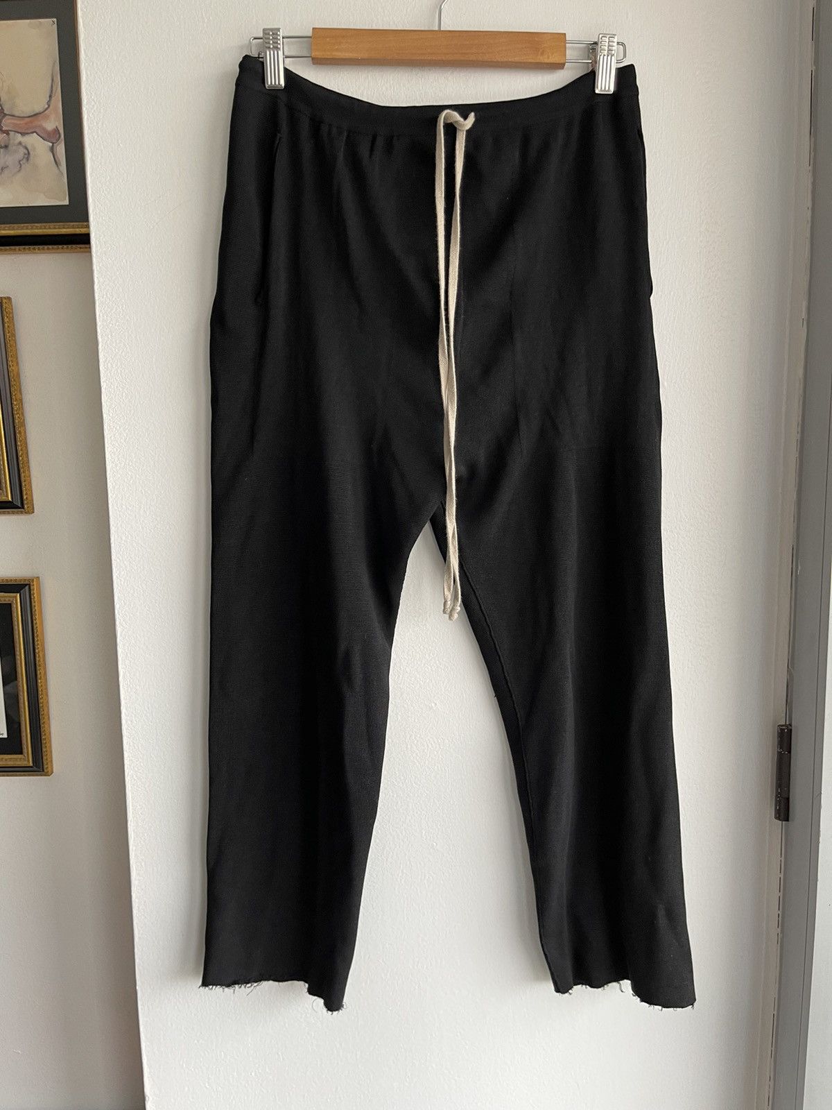 Rick Owens Rick Owens 100% SILK KNIT NO - DROP Crotch Pants Trousers Size US 32 / EU 48 - 1 Thumbnail