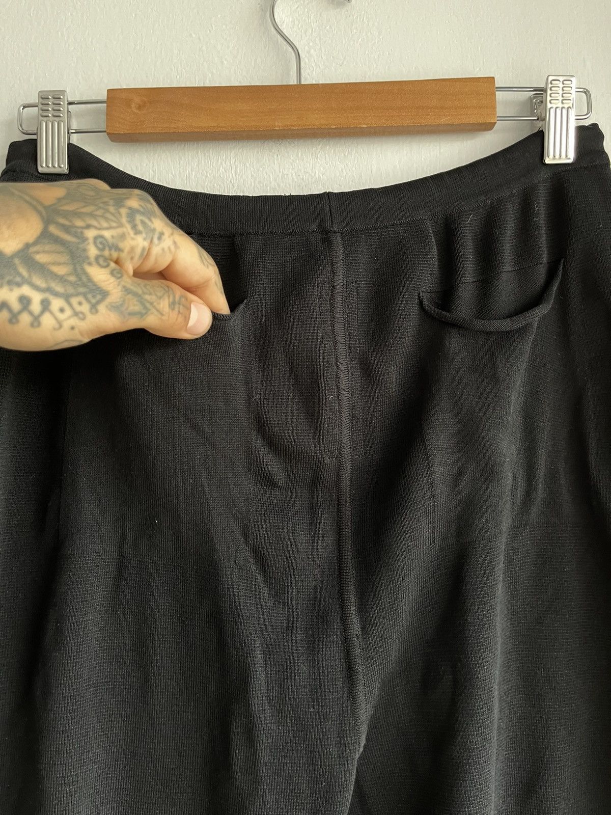 Rick Owens Rick Owens 100% SILK KNIT NO - DROP Crotch Pants Trousers Size US 32 / EU 48 - 9 Thumbnail