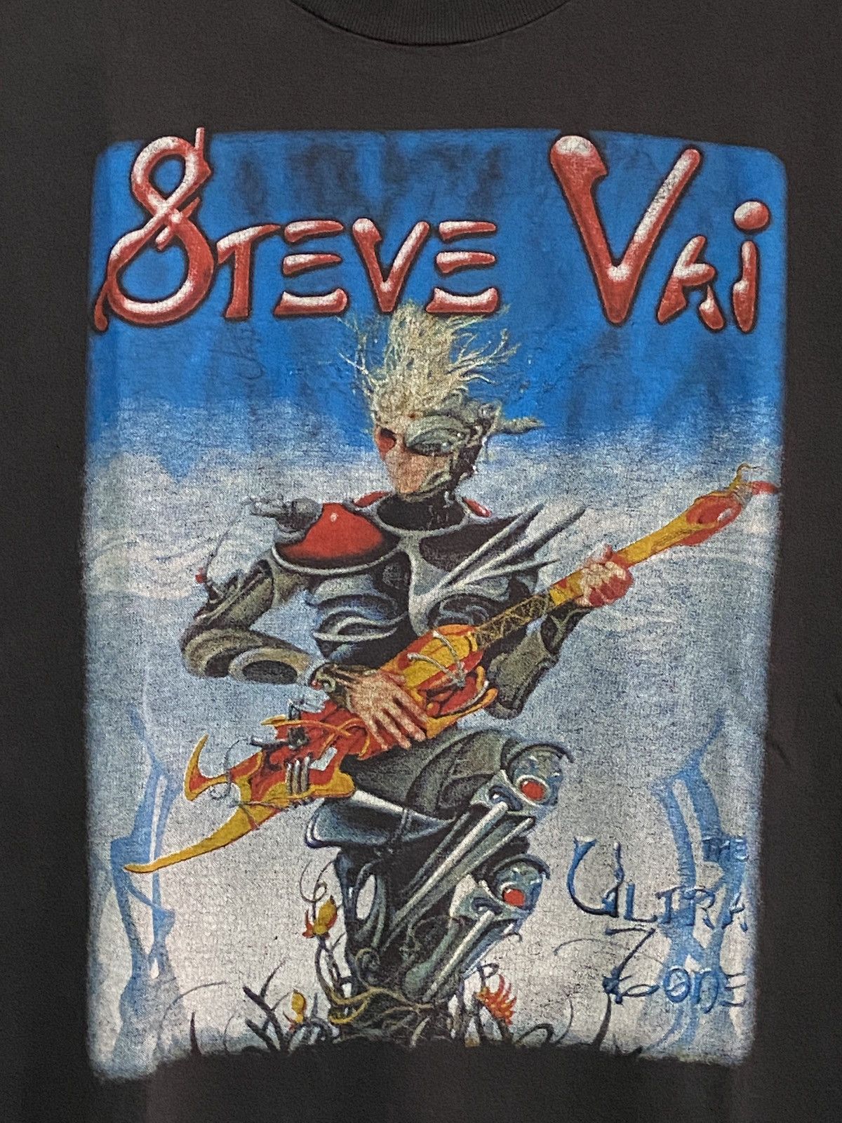 Vintage 2000s Steve Vai The Ultra Zone Guitar Hero T-Shirt
