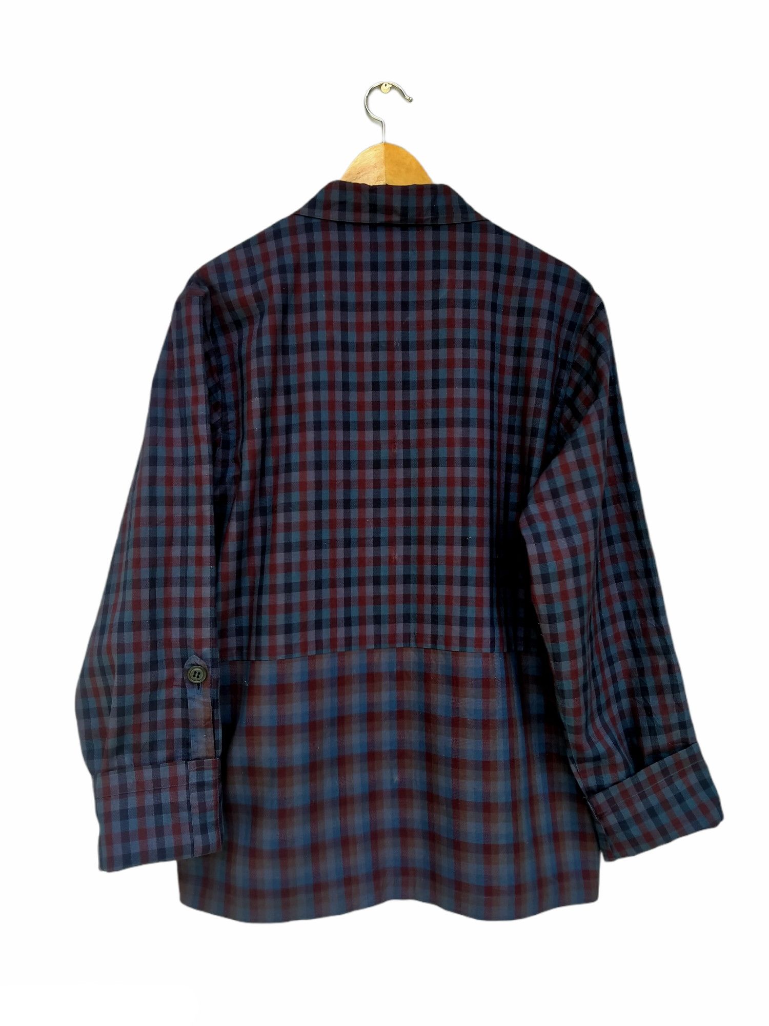 Yohji Yamamoto Rare!! Yohji Yamamoto A.A.R Durban Checkered Plaid Two Tone Size US M / EU 48-50 / 2 - 5 Thumbnail