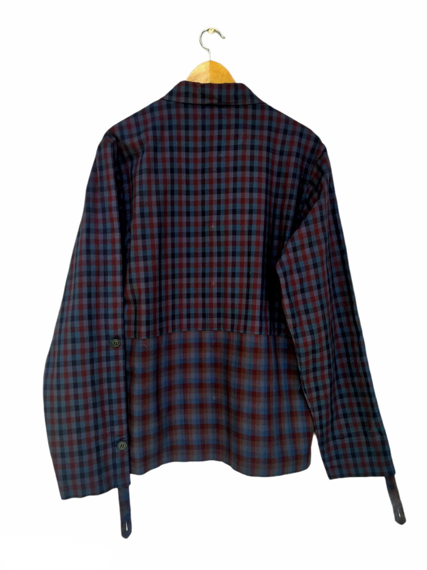 Yohji Yamamoto Rare!! Yohji Yamamoto A.A.R Durban Checkered Plaid Two Tone Size US M / EU 48-50 / 2 - 3 Thumbnail